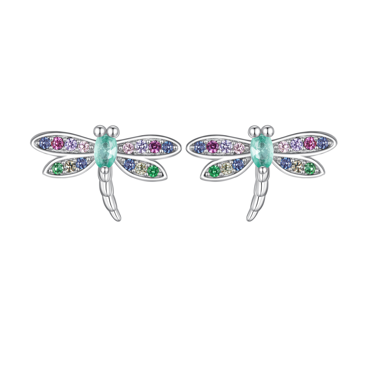 pandora style dragonfly studs earrings bse795