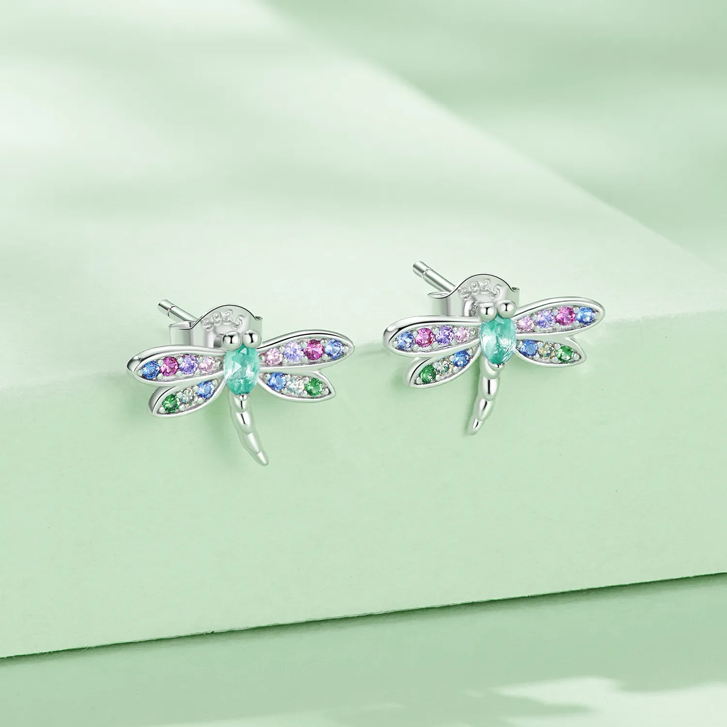 Pandora Style Dragonfly Studs Earrings - BSE795