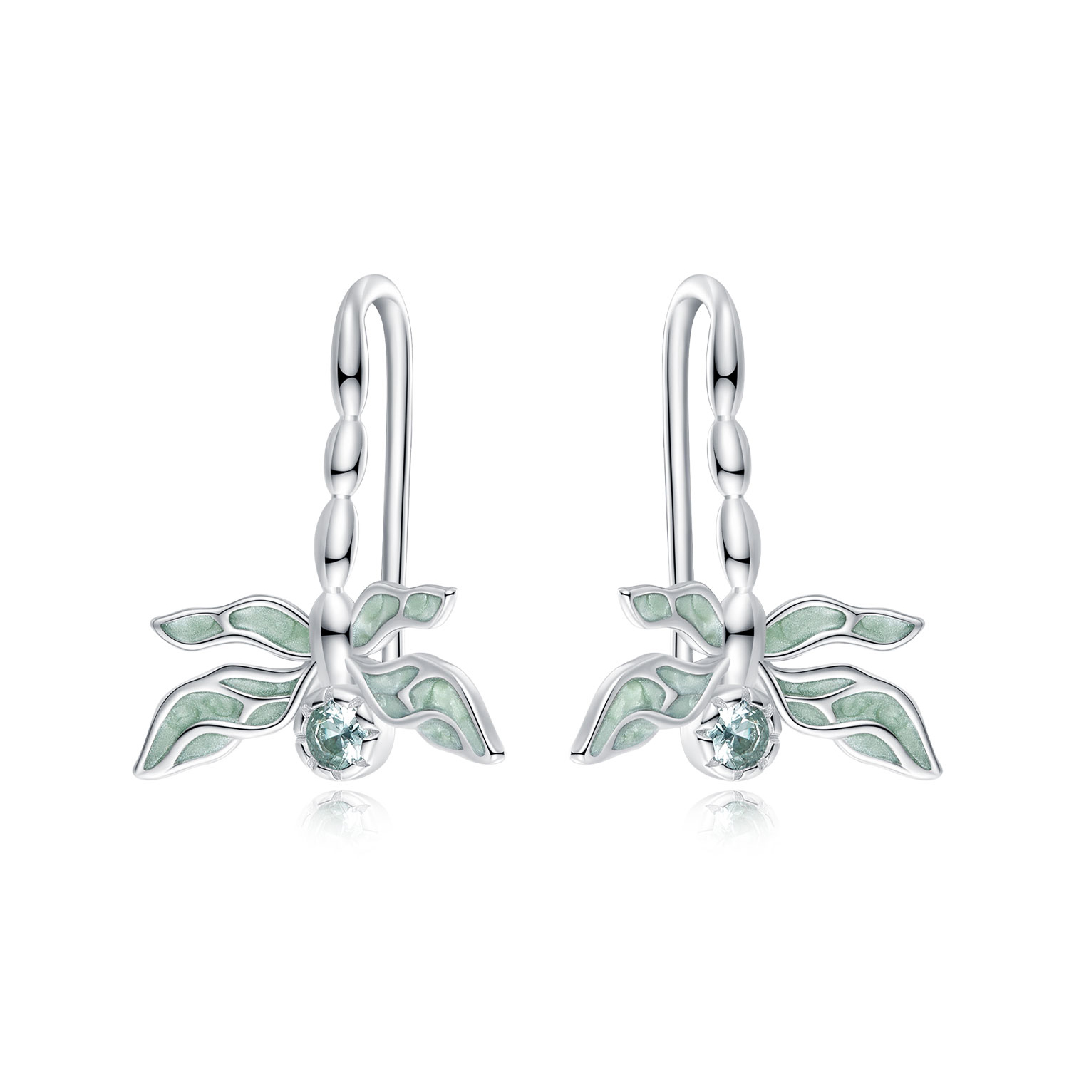 pandora style dragonfly studs earrings sce1623
