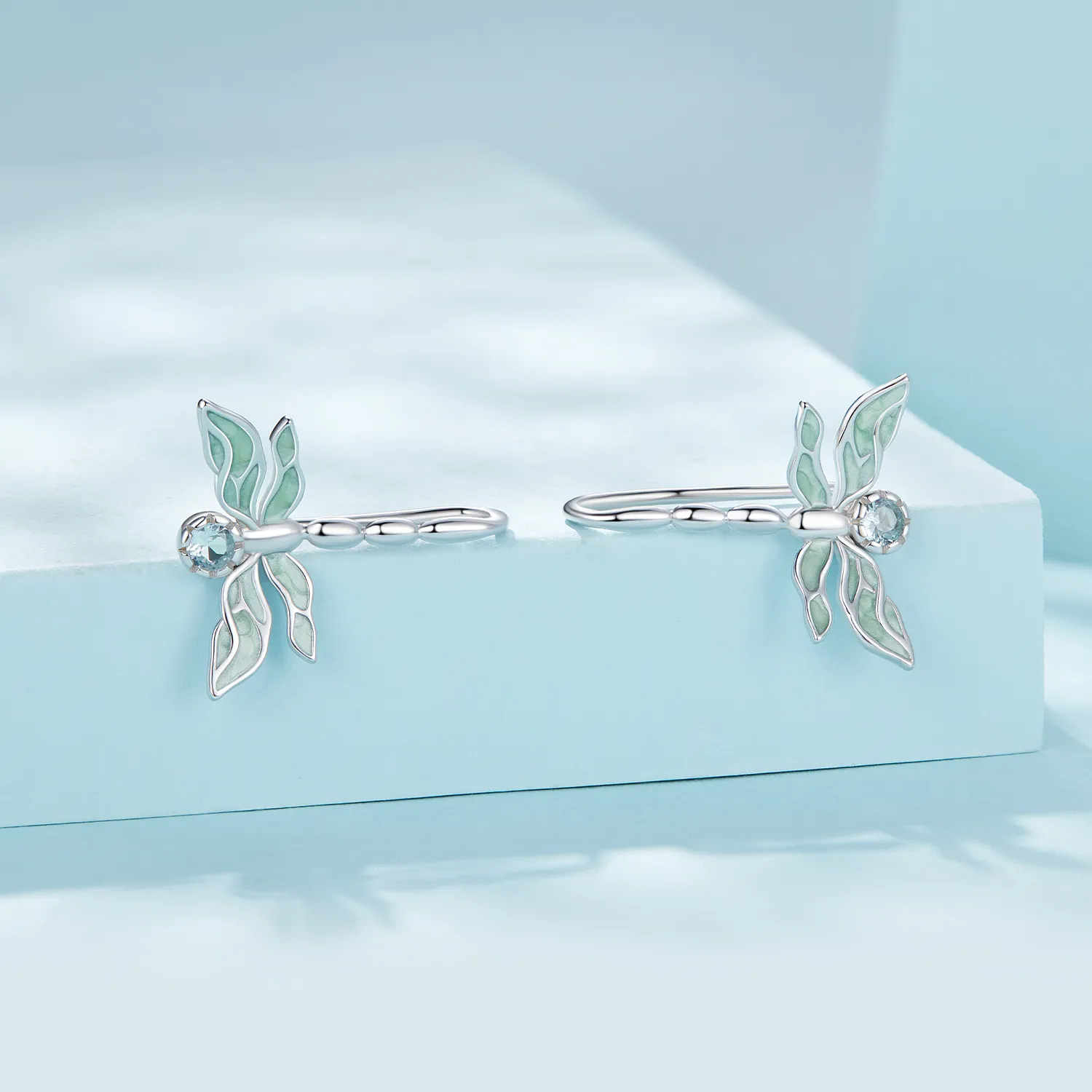 Pandora Style Dragonfly Studs Earrings - SCE1623