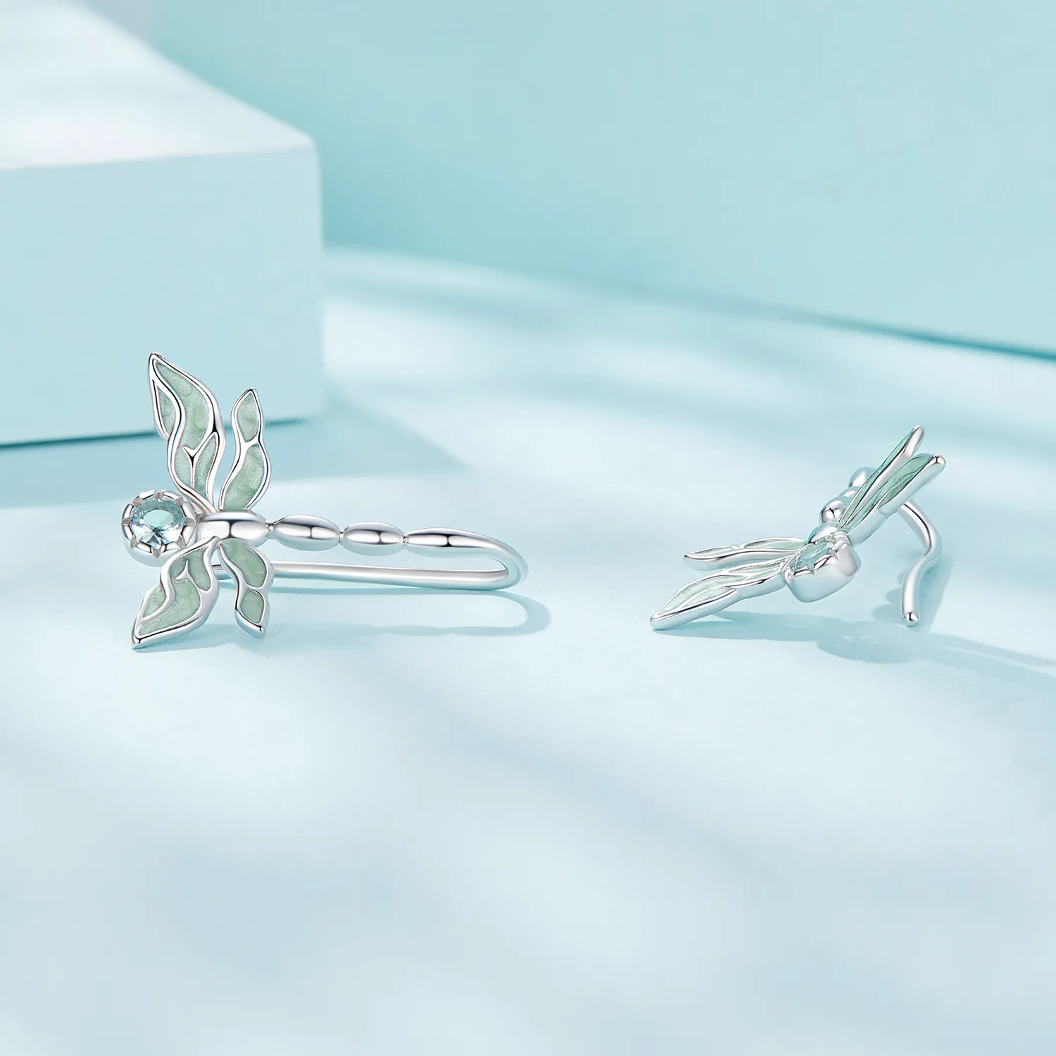 Pandora Style Dragonfly Studs Earrings - SCE1623