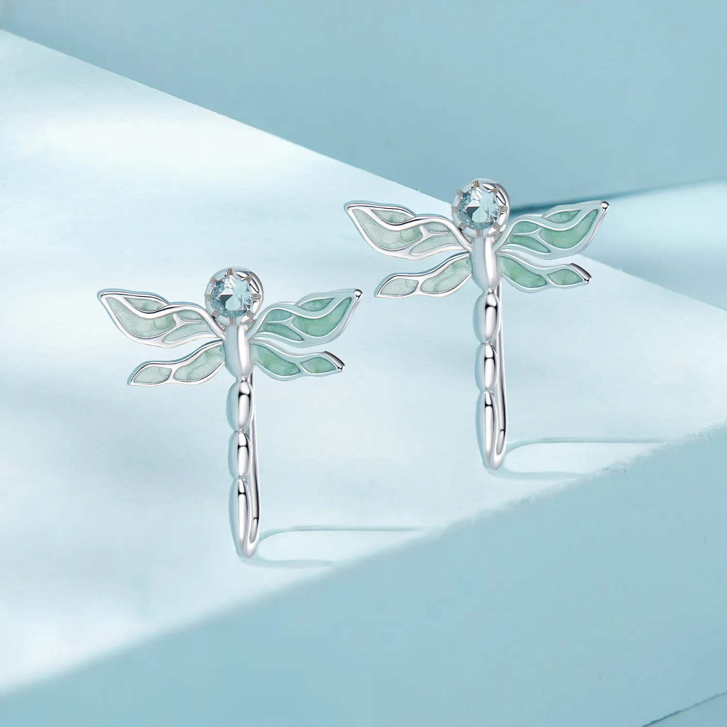 Pandora Style Dragonfly Studs Earrings - SCE1623