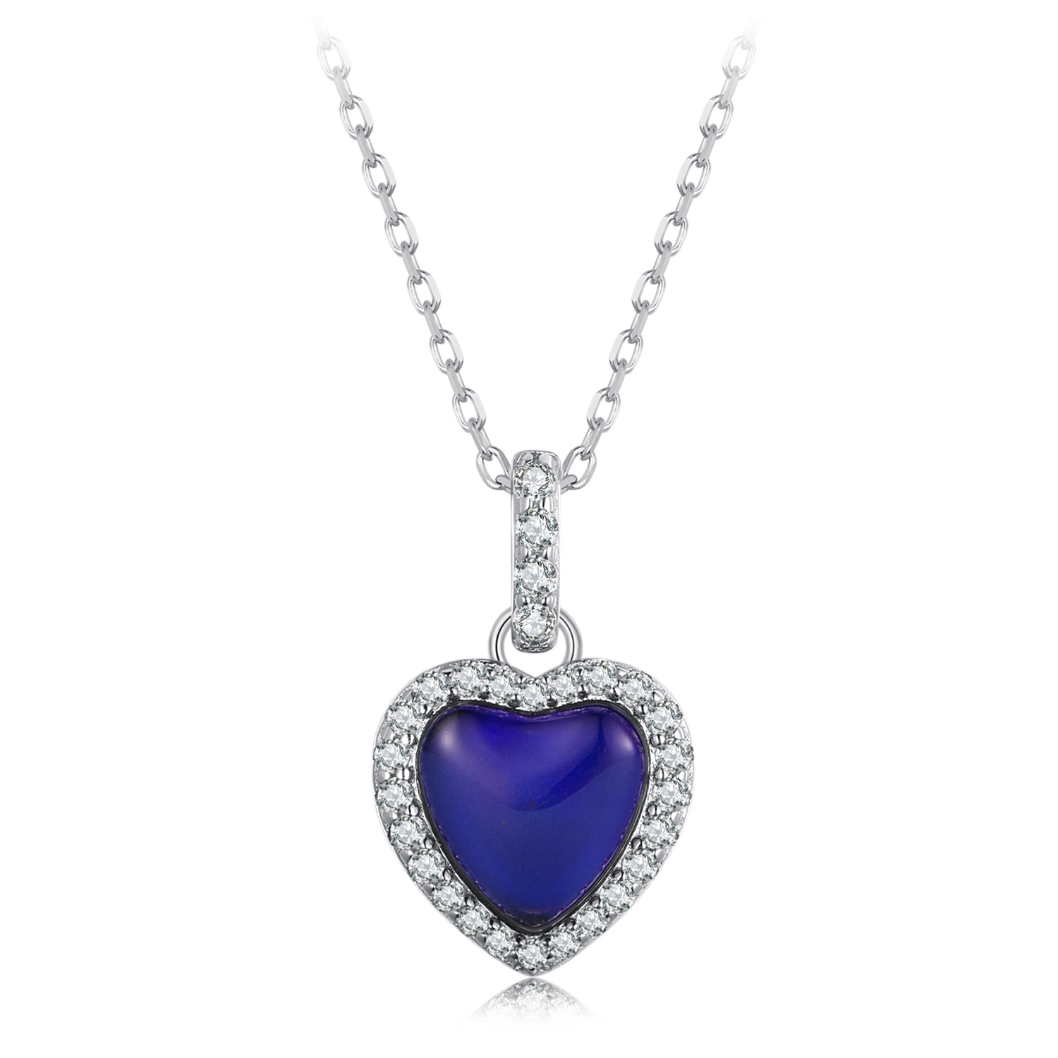 pandora style emotional heart necklace bsn344