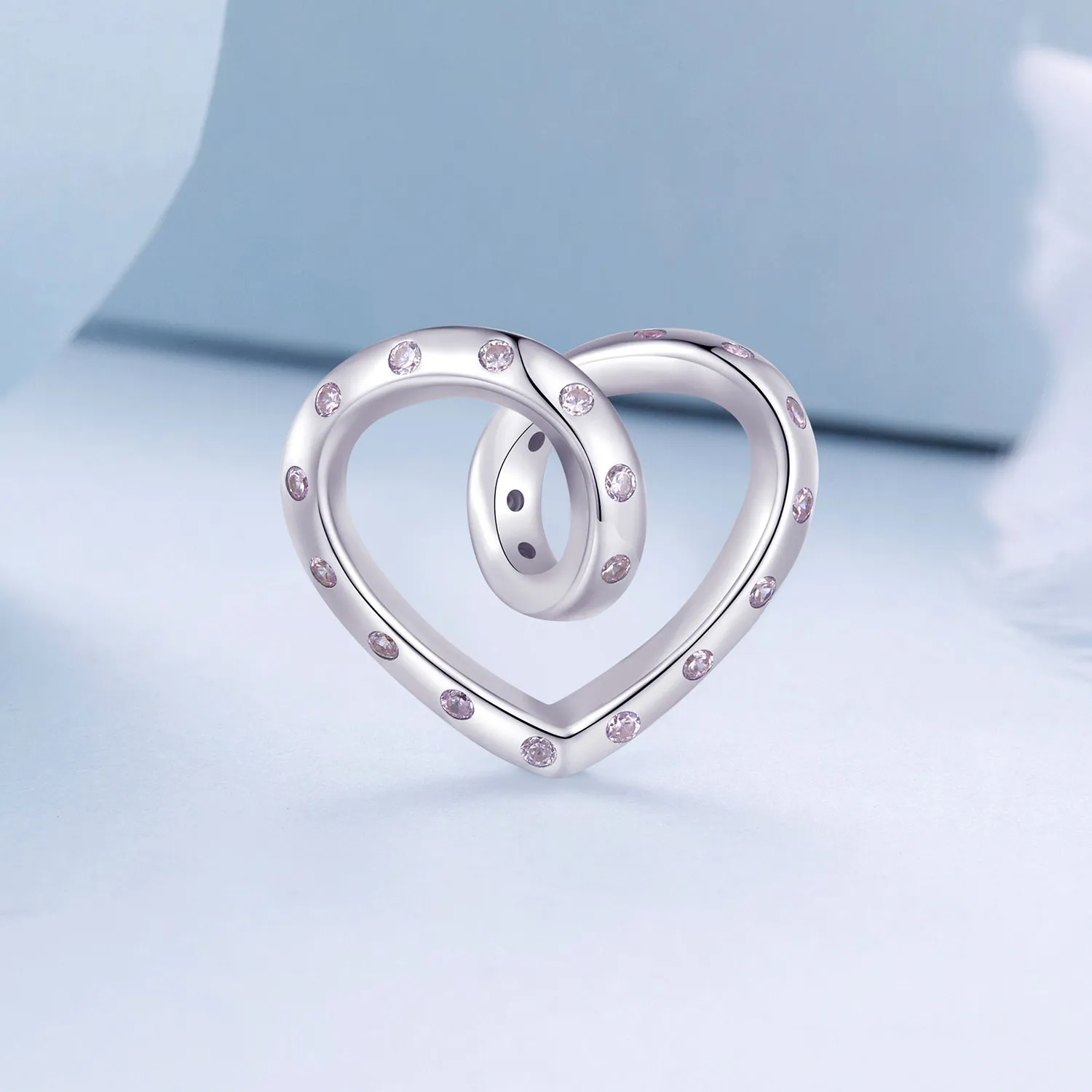 Pandora Style Entangled Heart Charm - BSC928