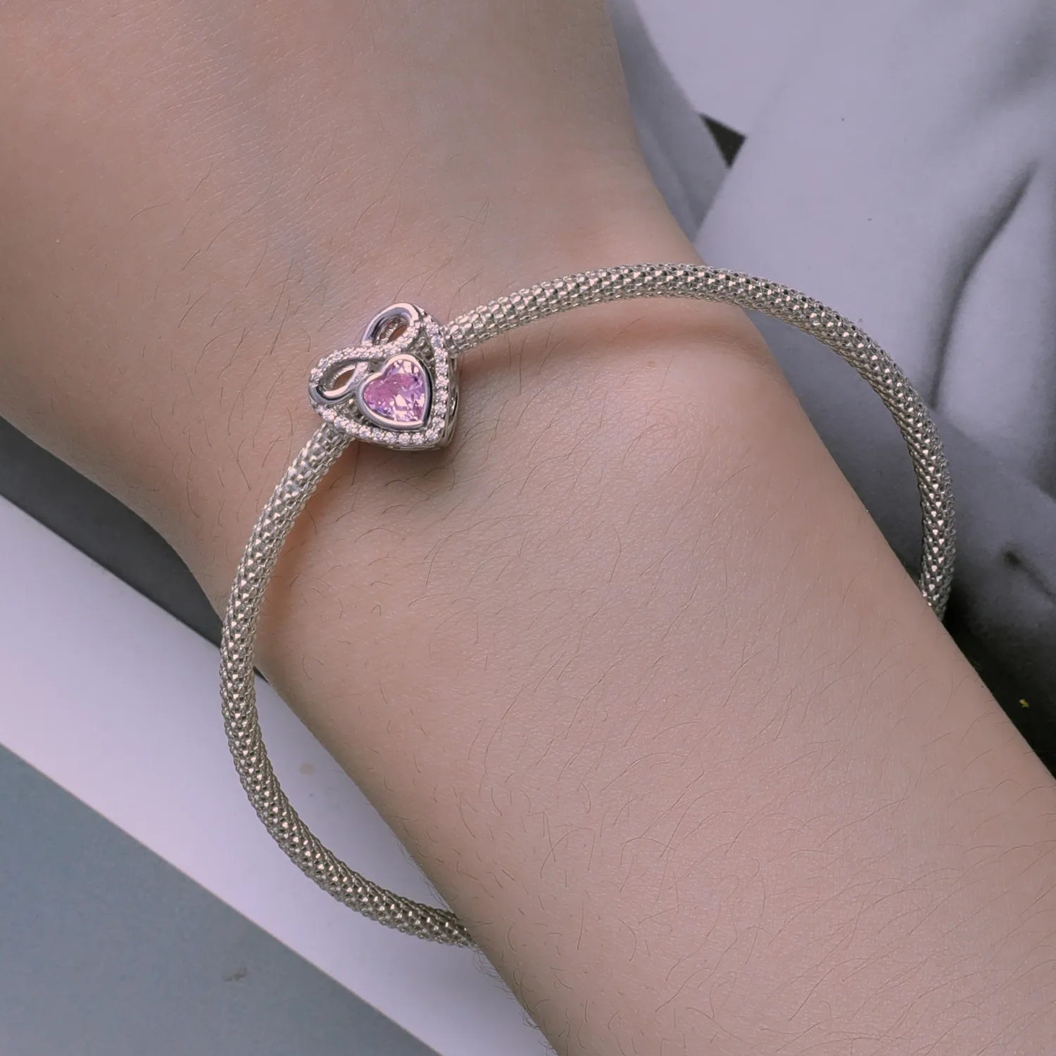 Pandora Style Eternal Heart Charm - BSC826