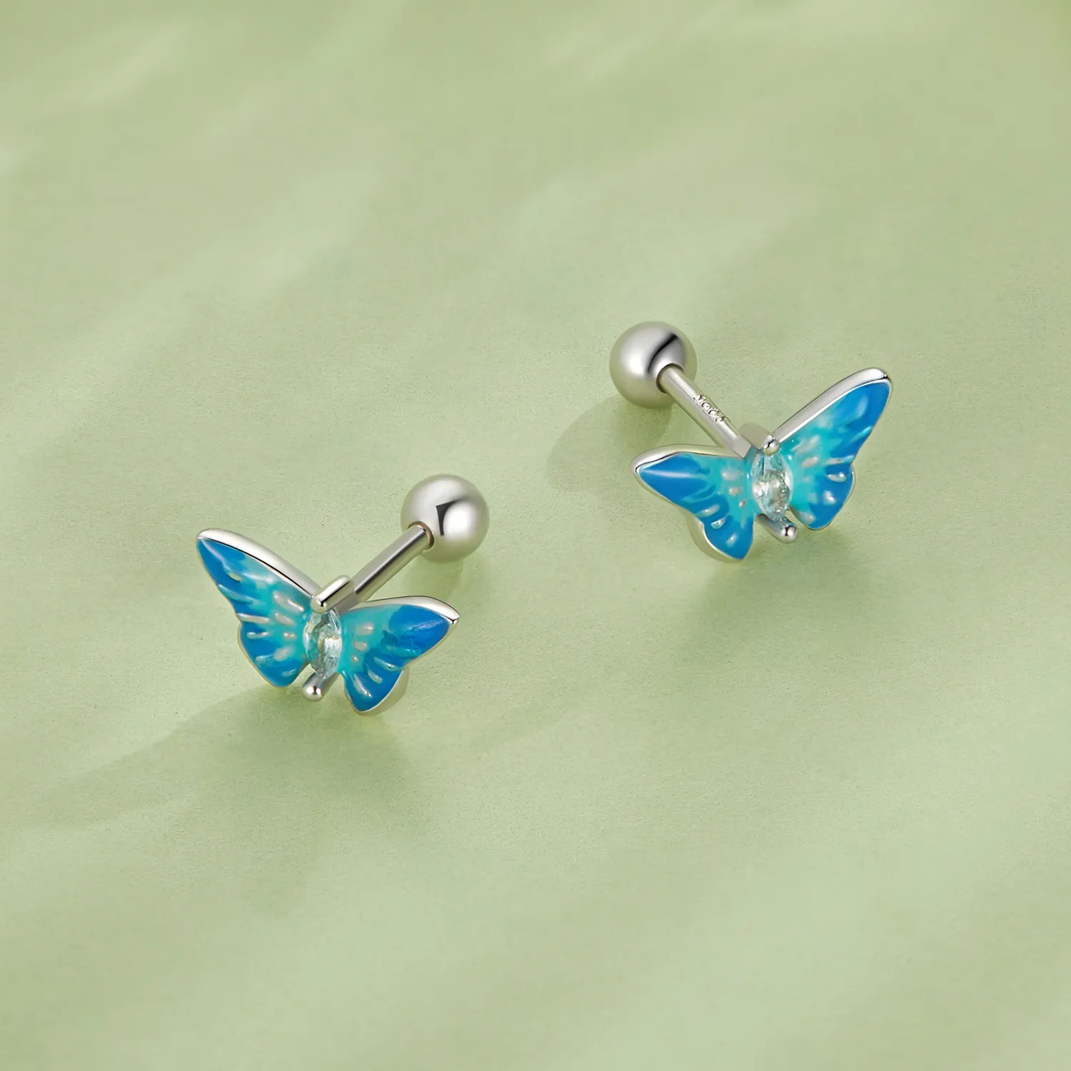 Pandora Style Exquisite Butterfly Studs Earrings - SCE1571