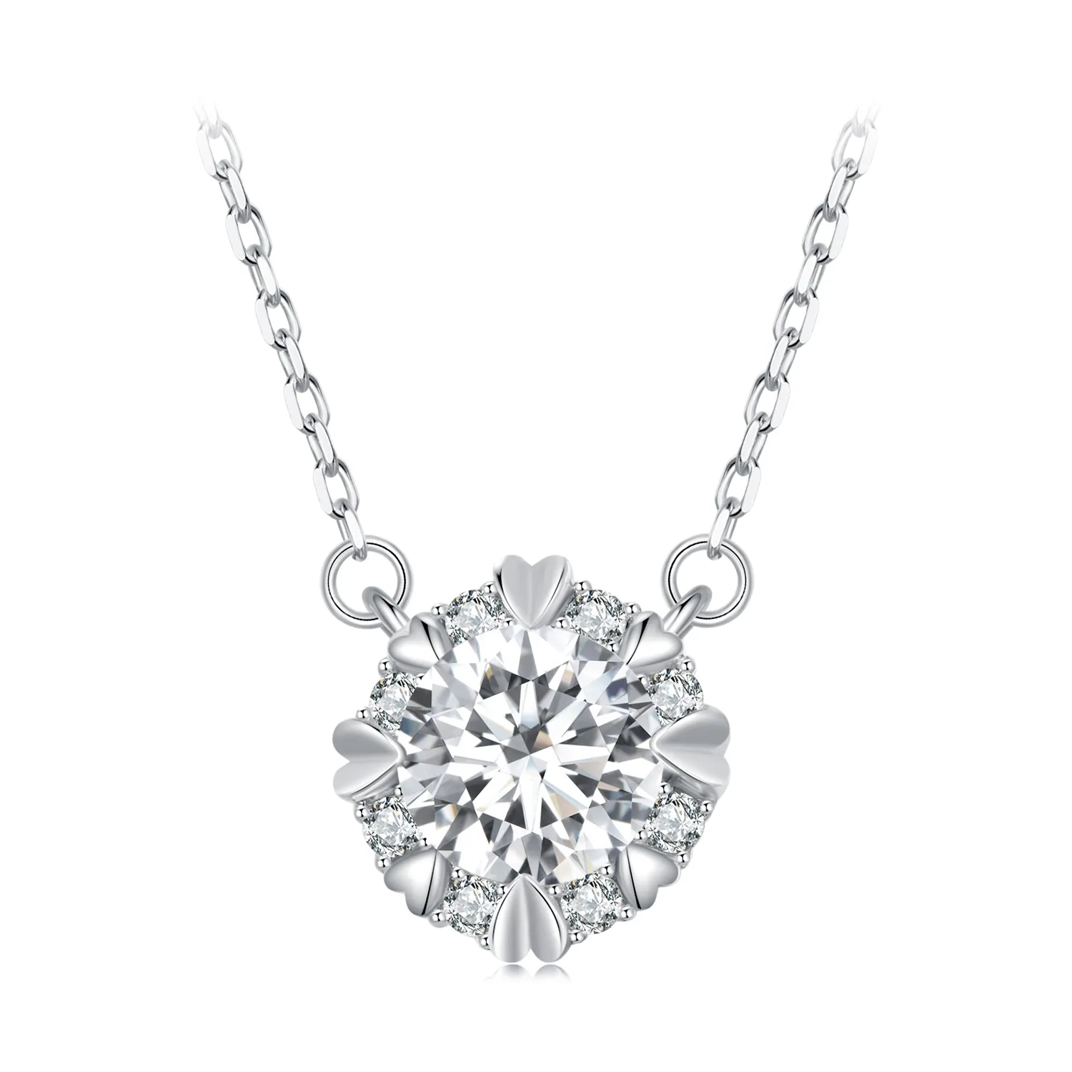 Pandora Style Exquisite Moissanite Necklace (One Certificate) - MSN011