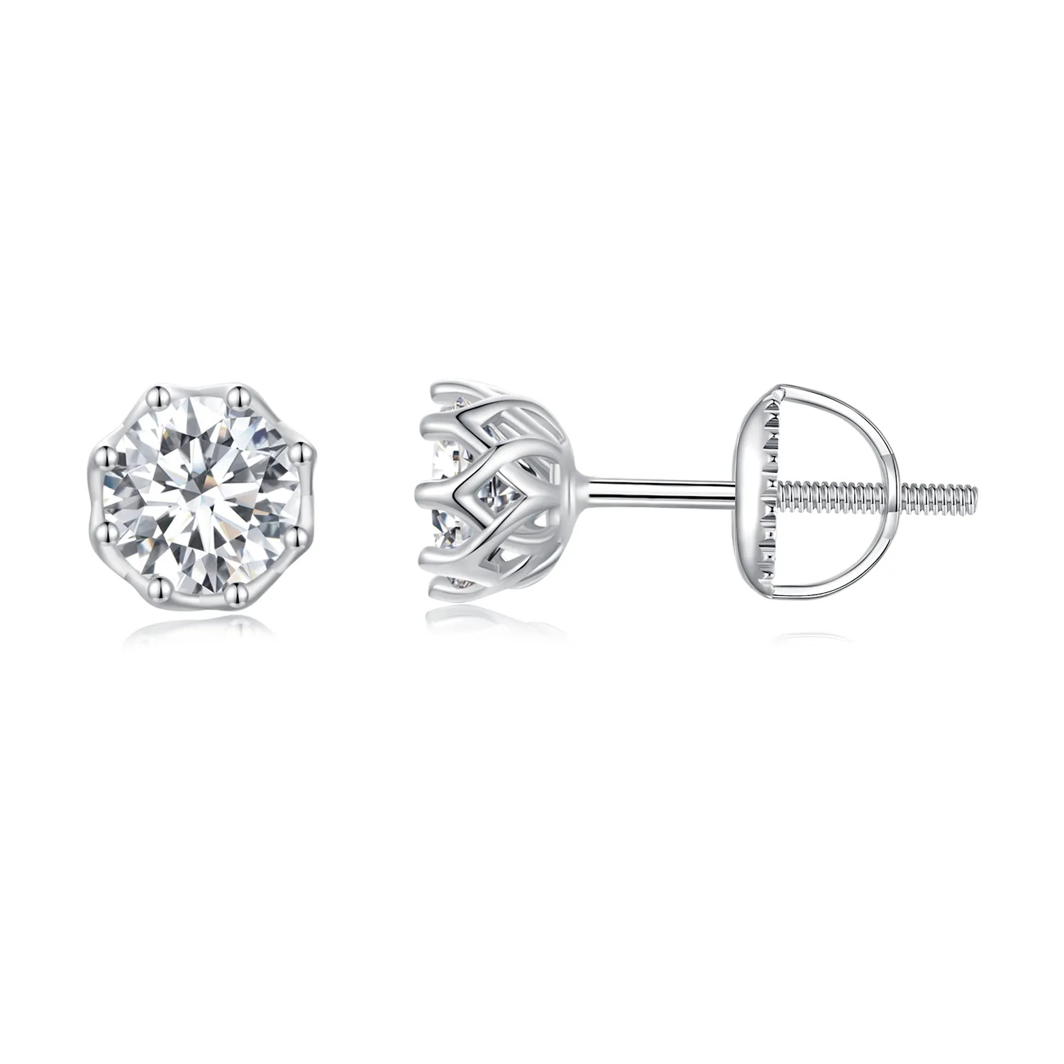 Pandora Style Exquisite Moissanite Studs Earrings - MSE016-S