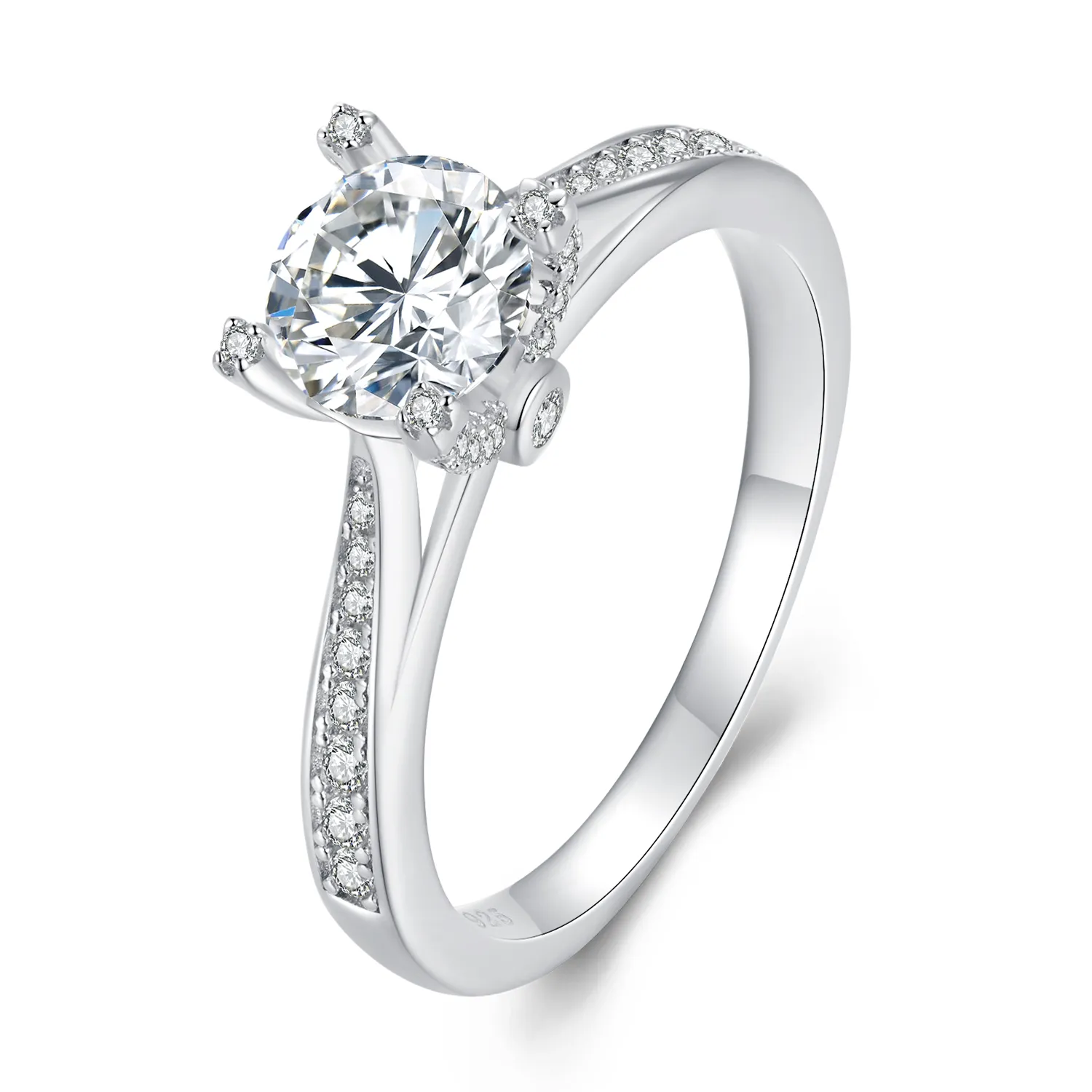 Pandora Style Exquisite Moissanite Wedding Ring - MSR026