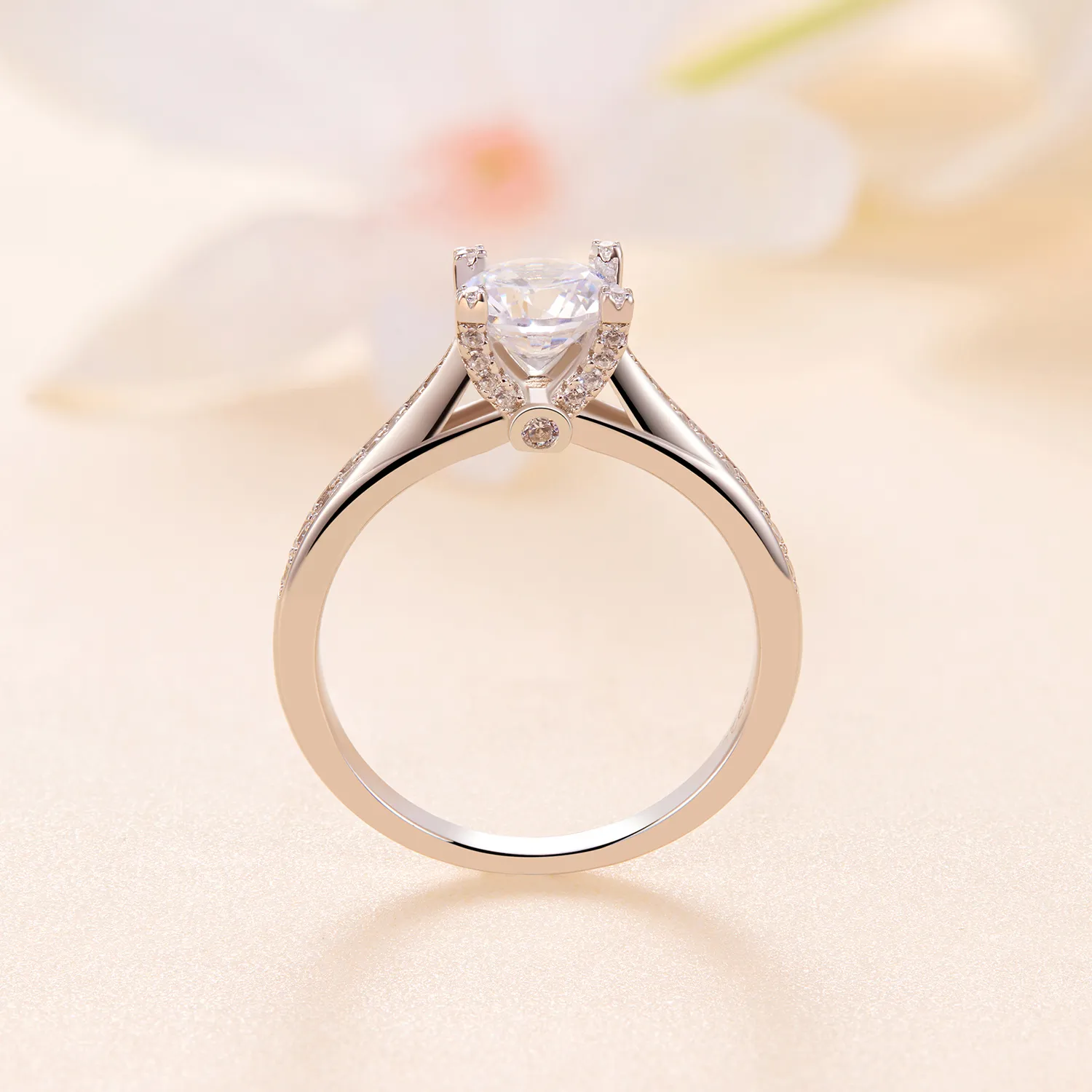 Pandora Style Exquisite Moissanite Wedding Ring - MSR026