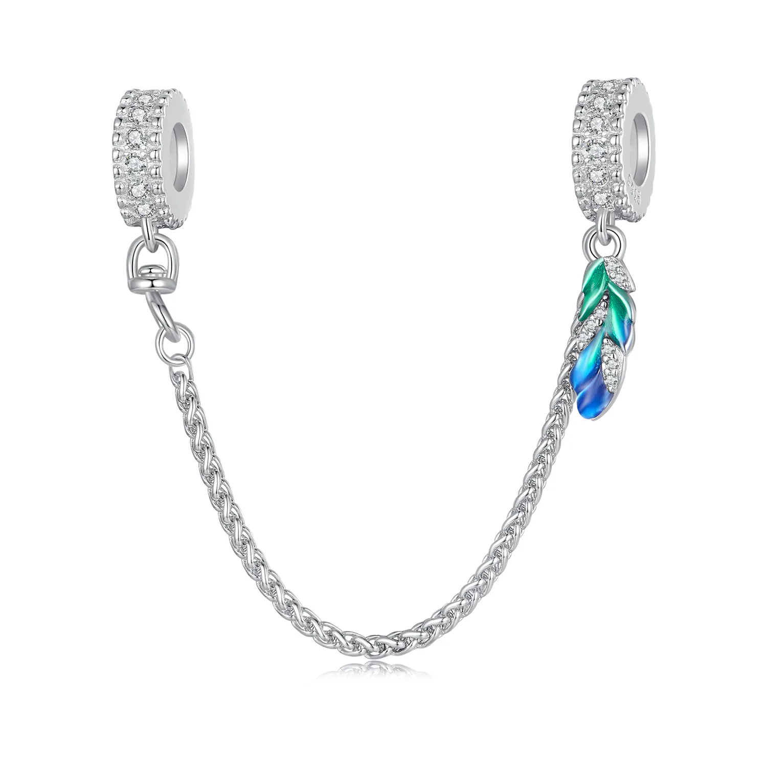 Pandora Style Feather Safe Chain - BSC914