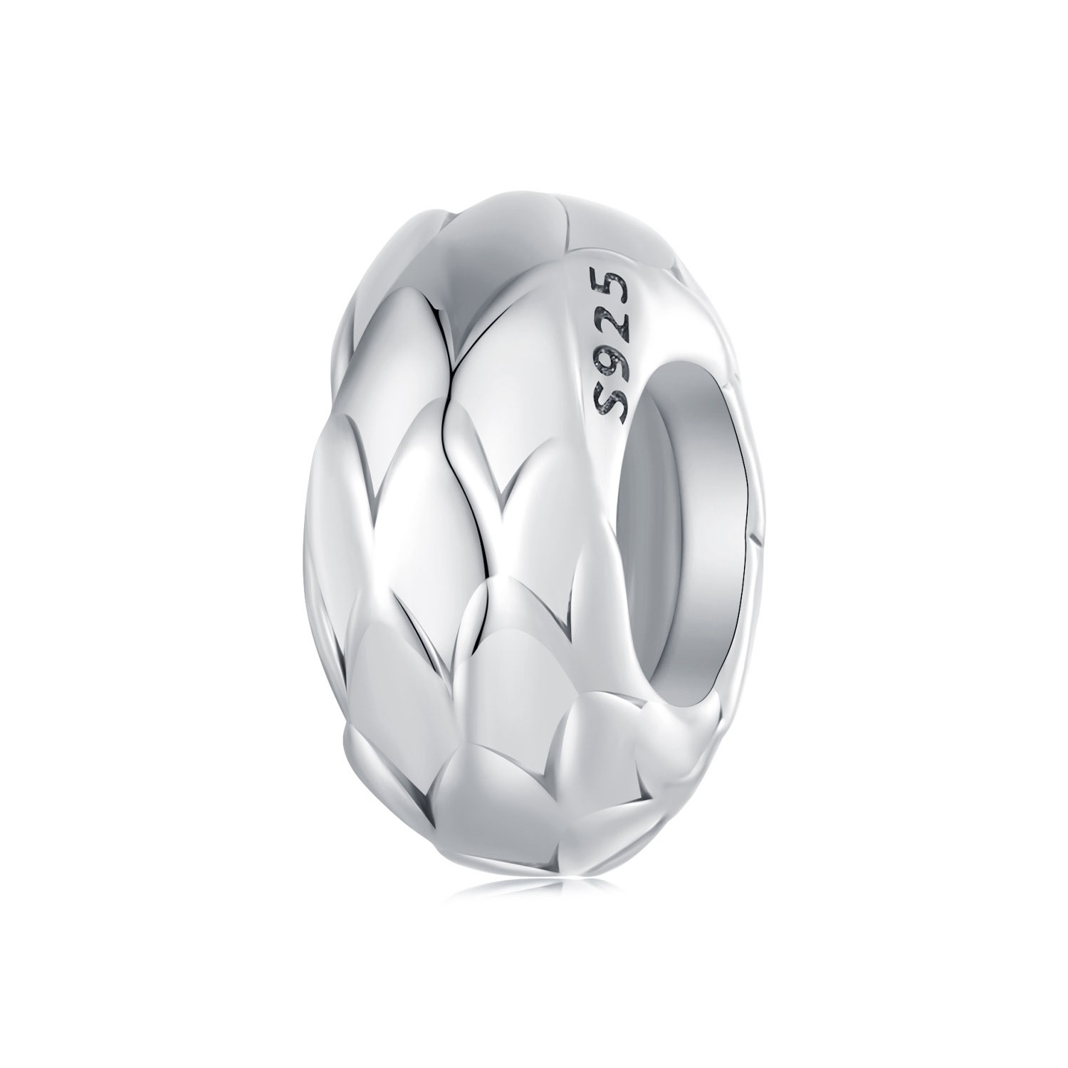 pandora style feather silicone spacer scc2564