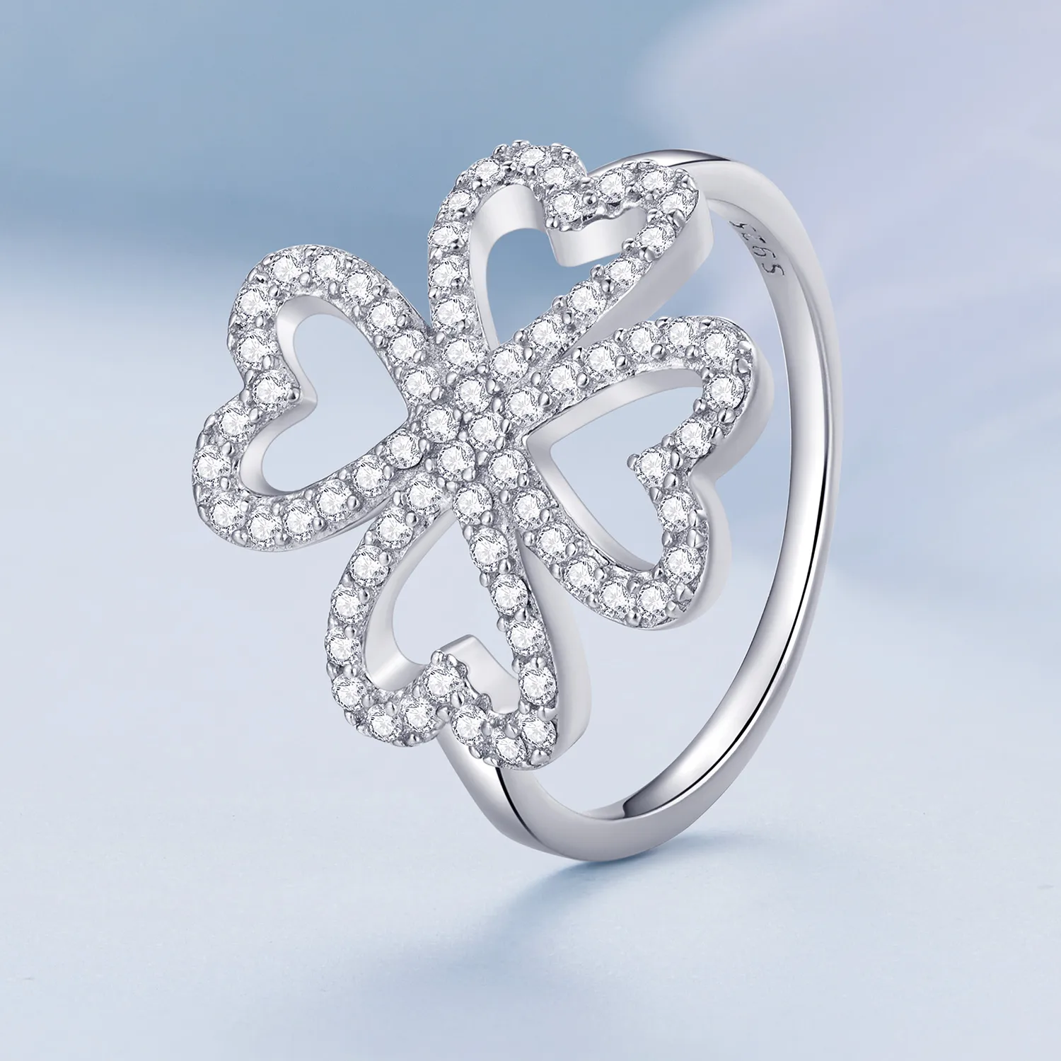 Pandora Style Four Leaf Clover Ring - BSR399