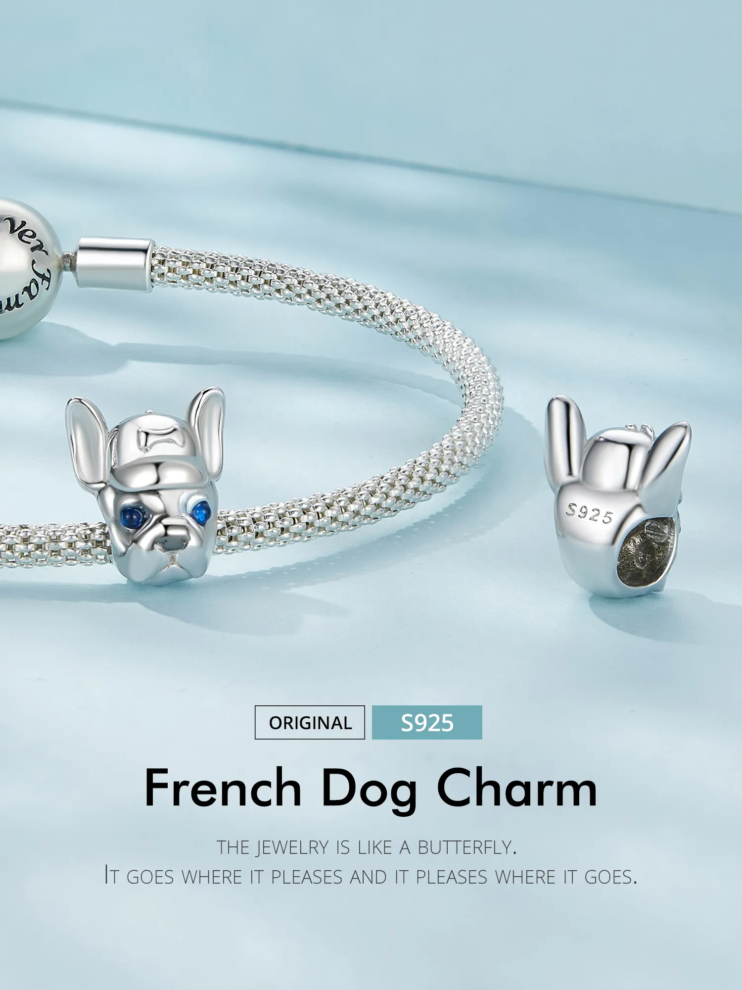 Pandora Style French Bulldog Charm - SCC2588