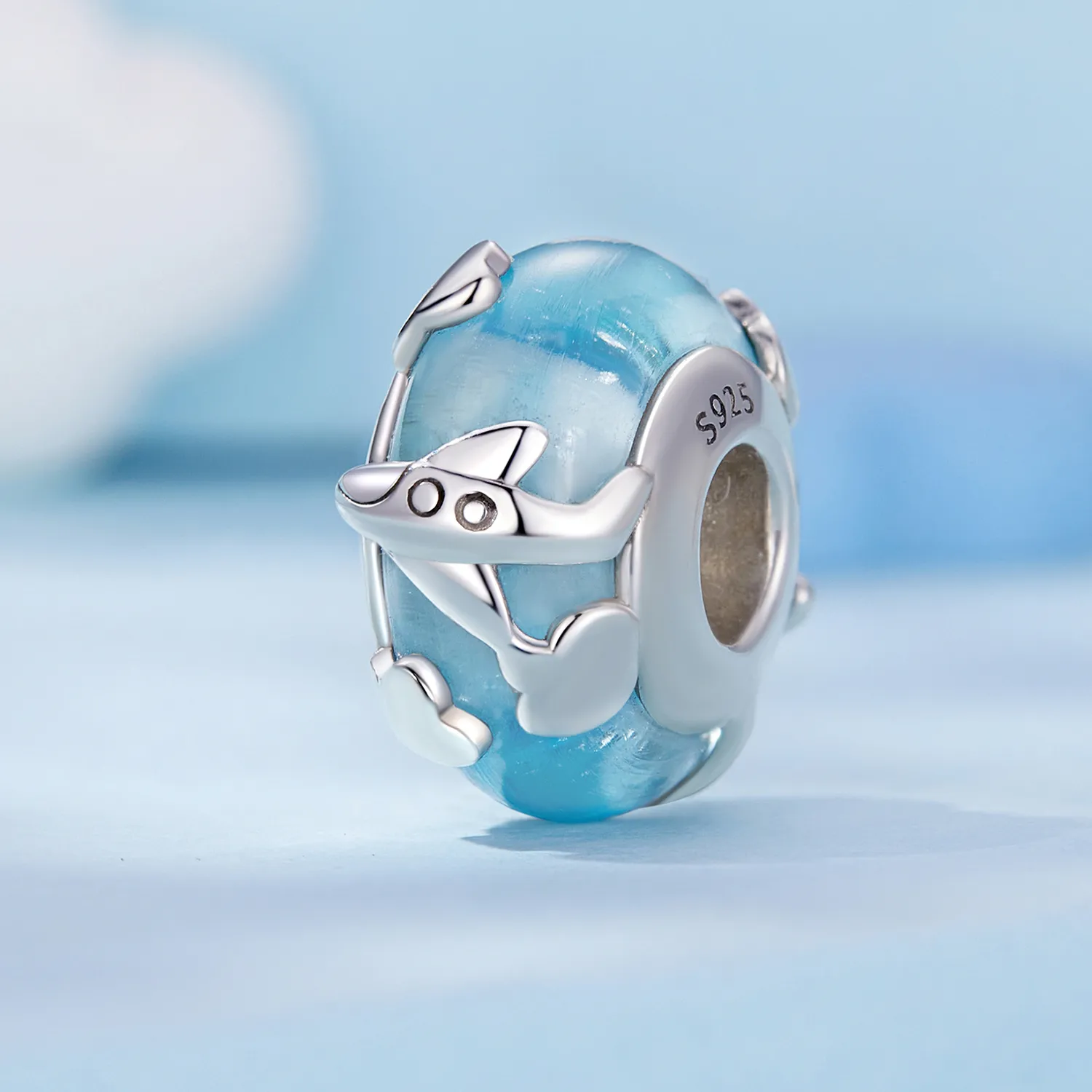 Pandora Style Glazed Aircraft Charm - SCC2482