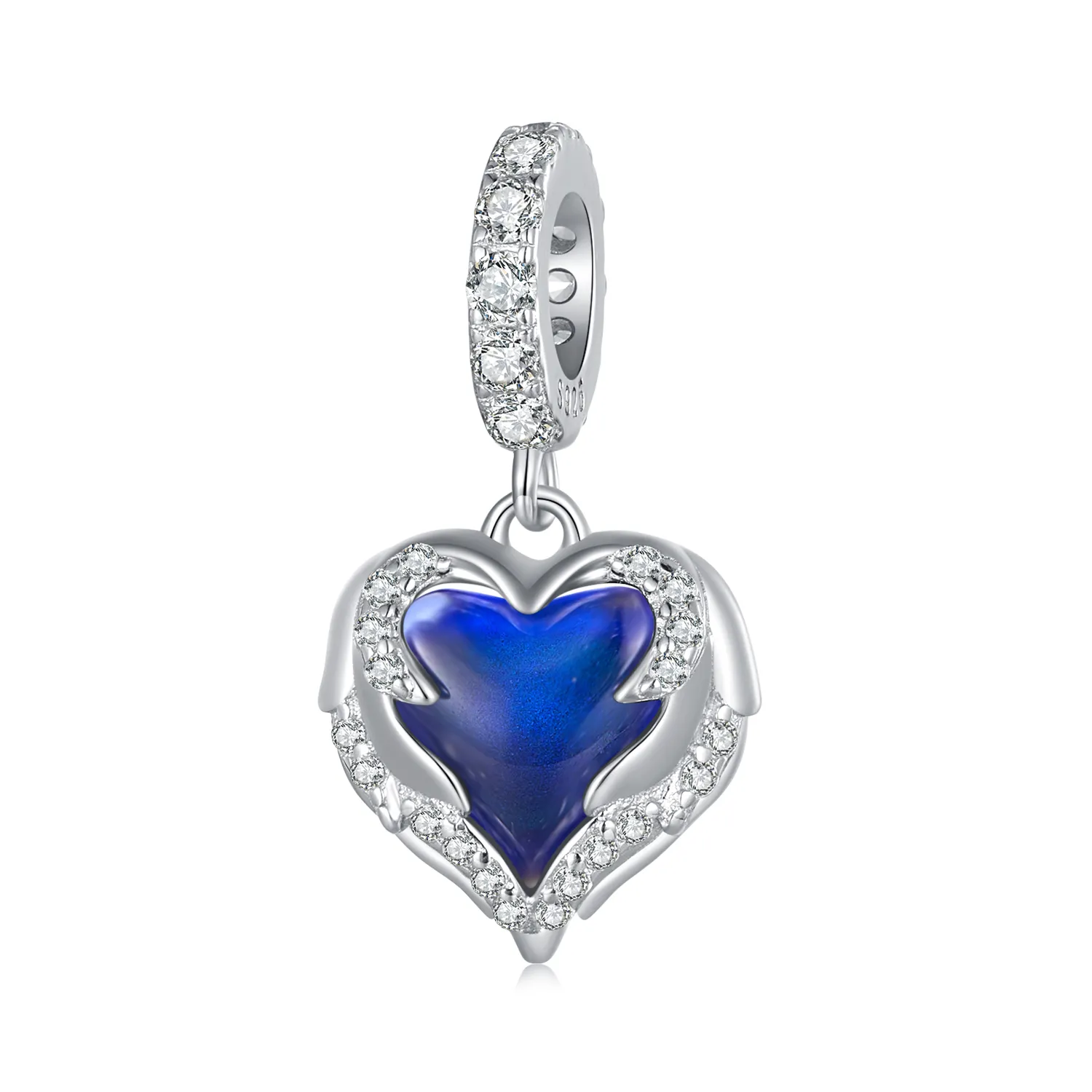 Pandora Style Guardian Heart Dangle - BSC900