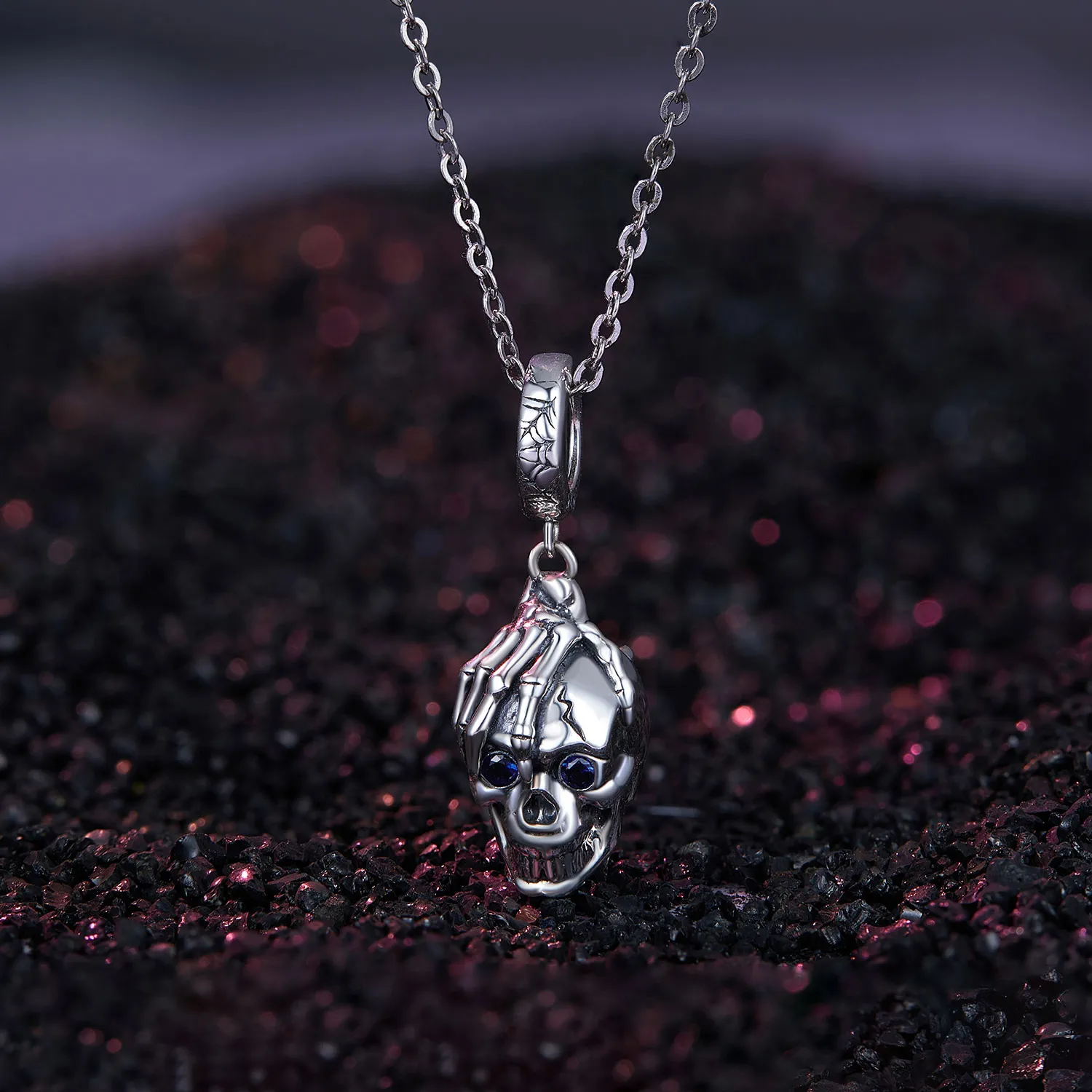 Pandora Style Halloween Skull Dangle - SCC2606