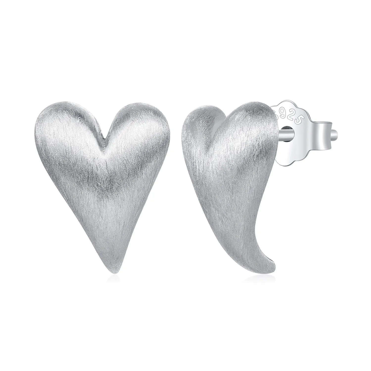 Pandora Style Heart-Shaped Studs Earrings - BSE916!