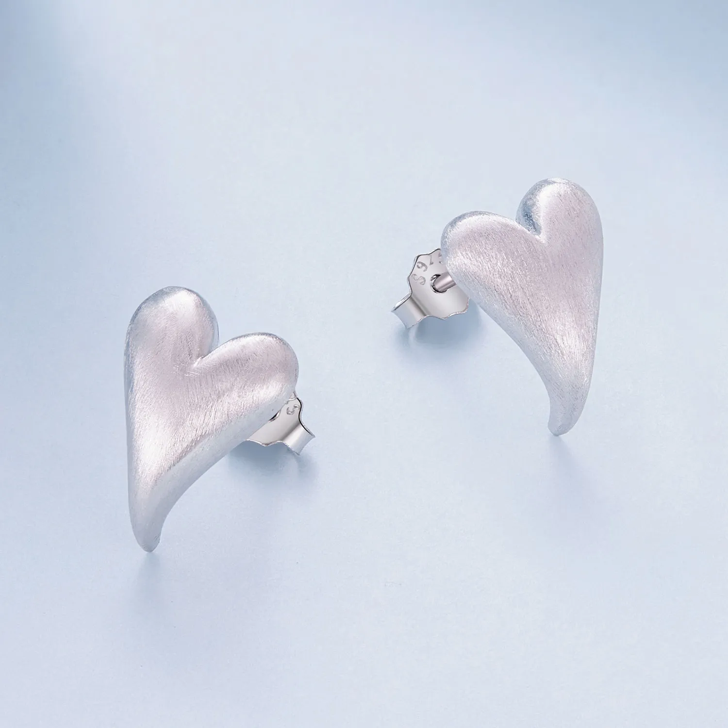 Pandora Style Heart-Shaped Studs Earrings - BSE916!