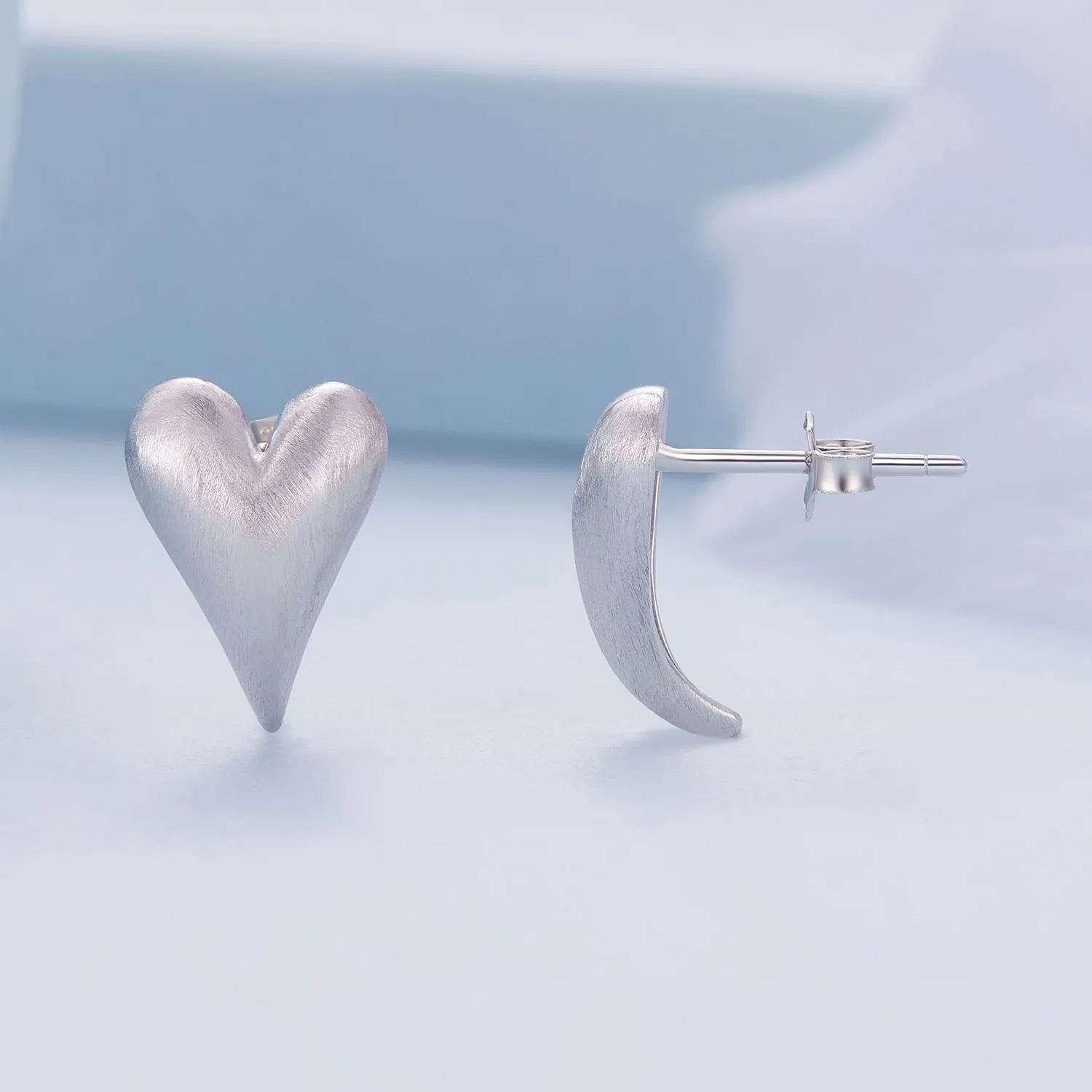 Pandora Style Heart-Shaped Studs Earrings - BSE916!