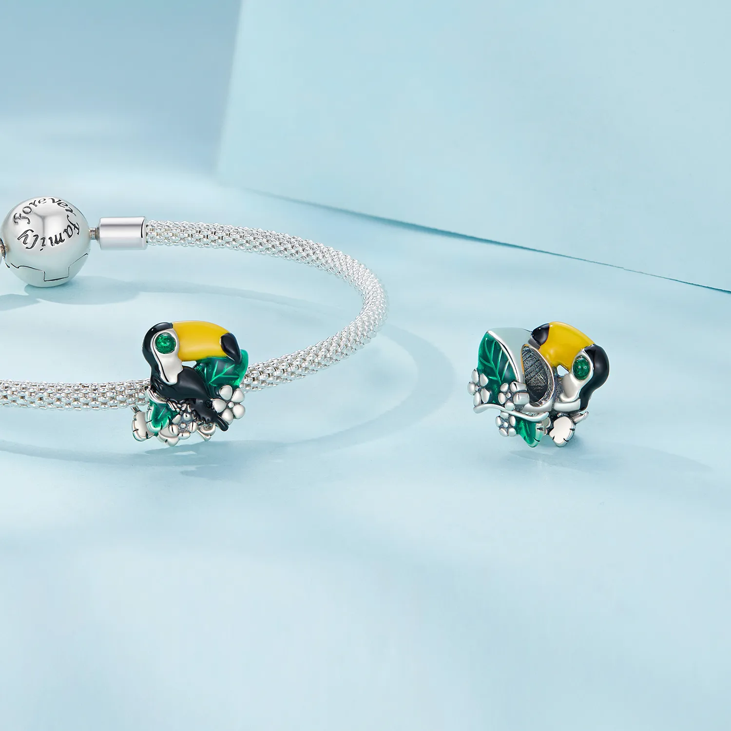 Pandora Style Jungle Toucan Charm - SCC2520