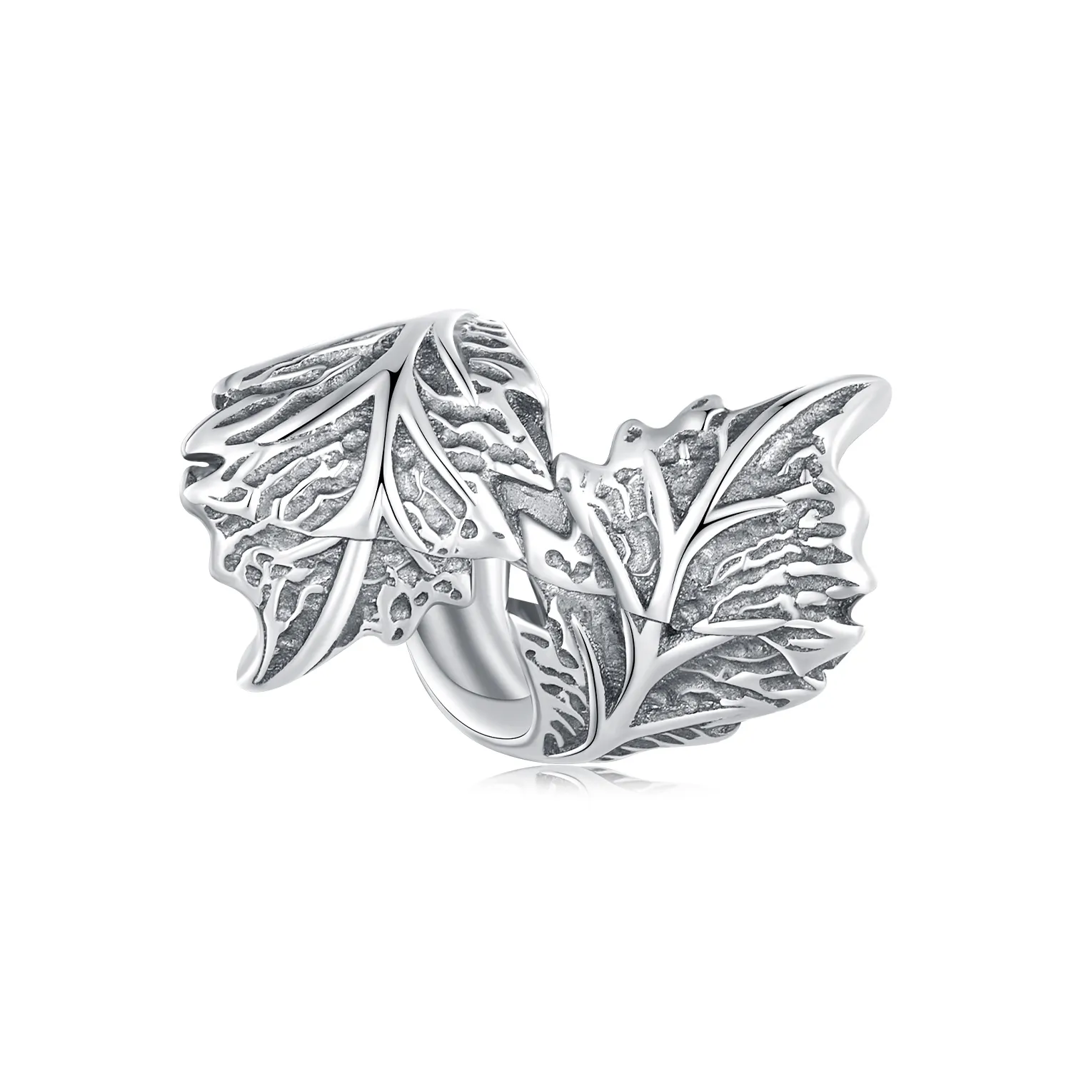 pandora style leaf charm scc2575