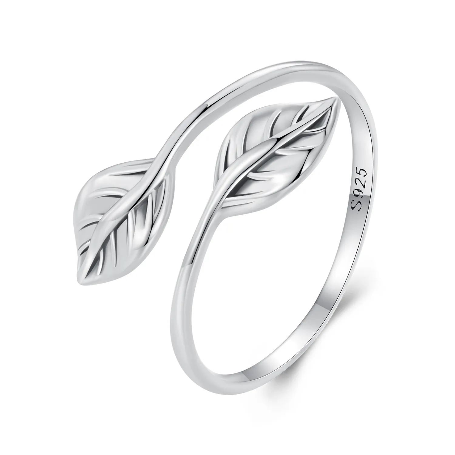 Pandora Style Leaf Opening Ring - SCR975-E