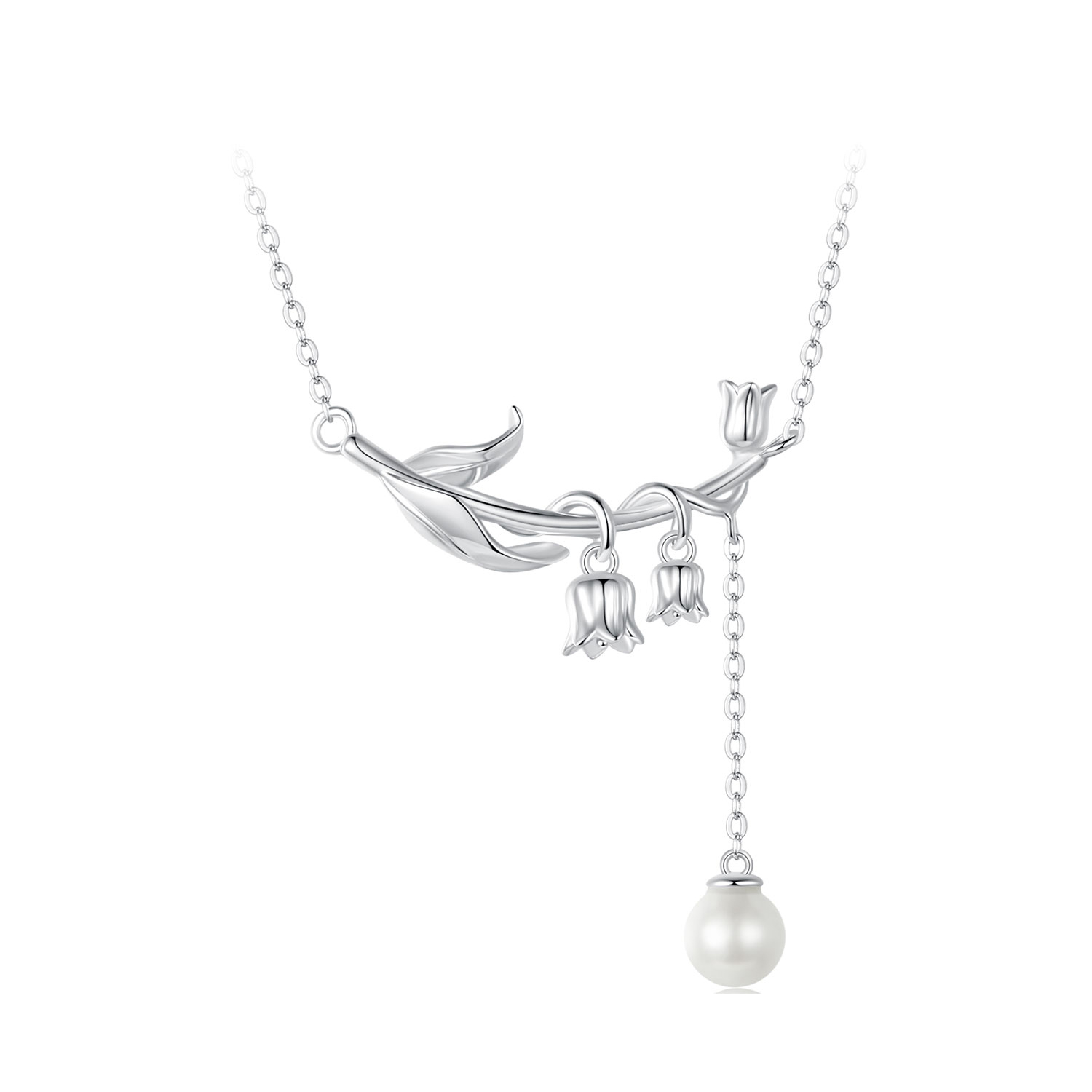 pandora style lily of the valley necklace bsn357
