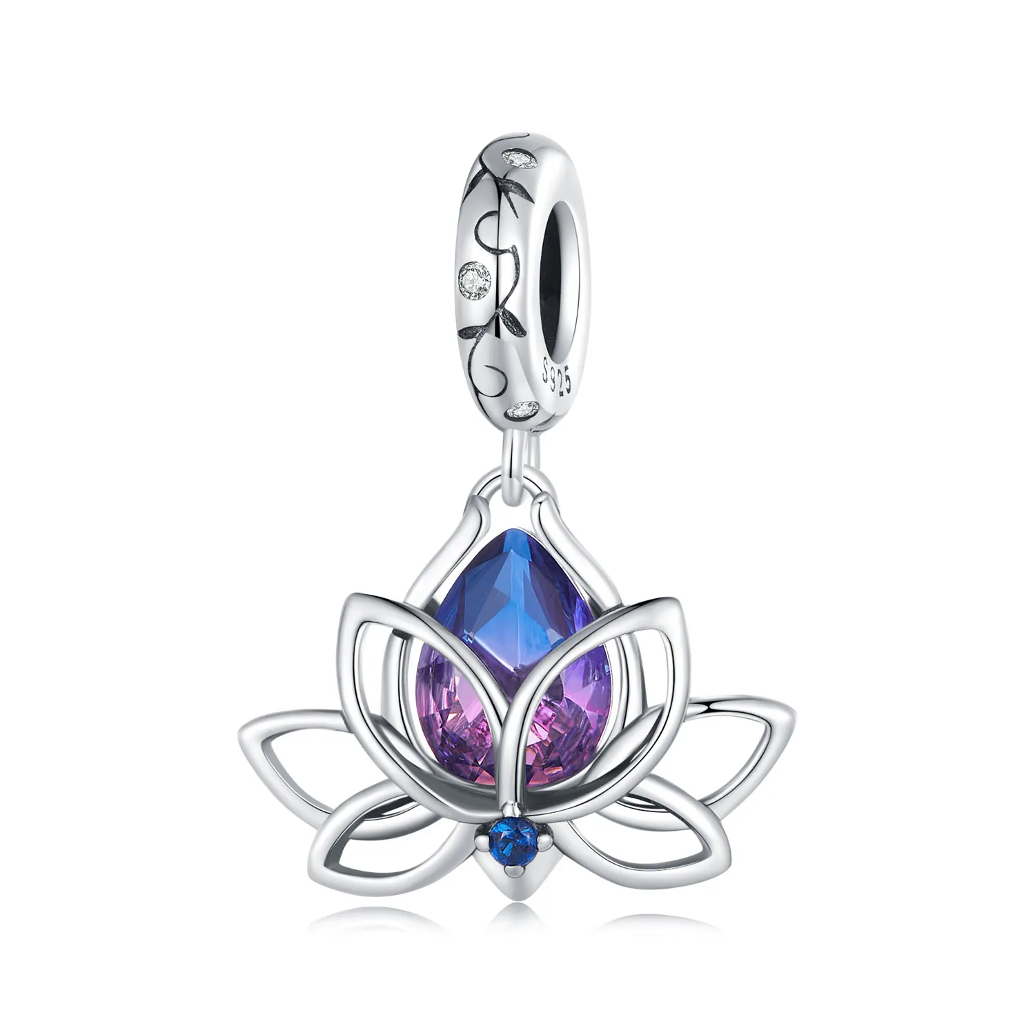 Pandora Style Lotus Dangle - SCC2562