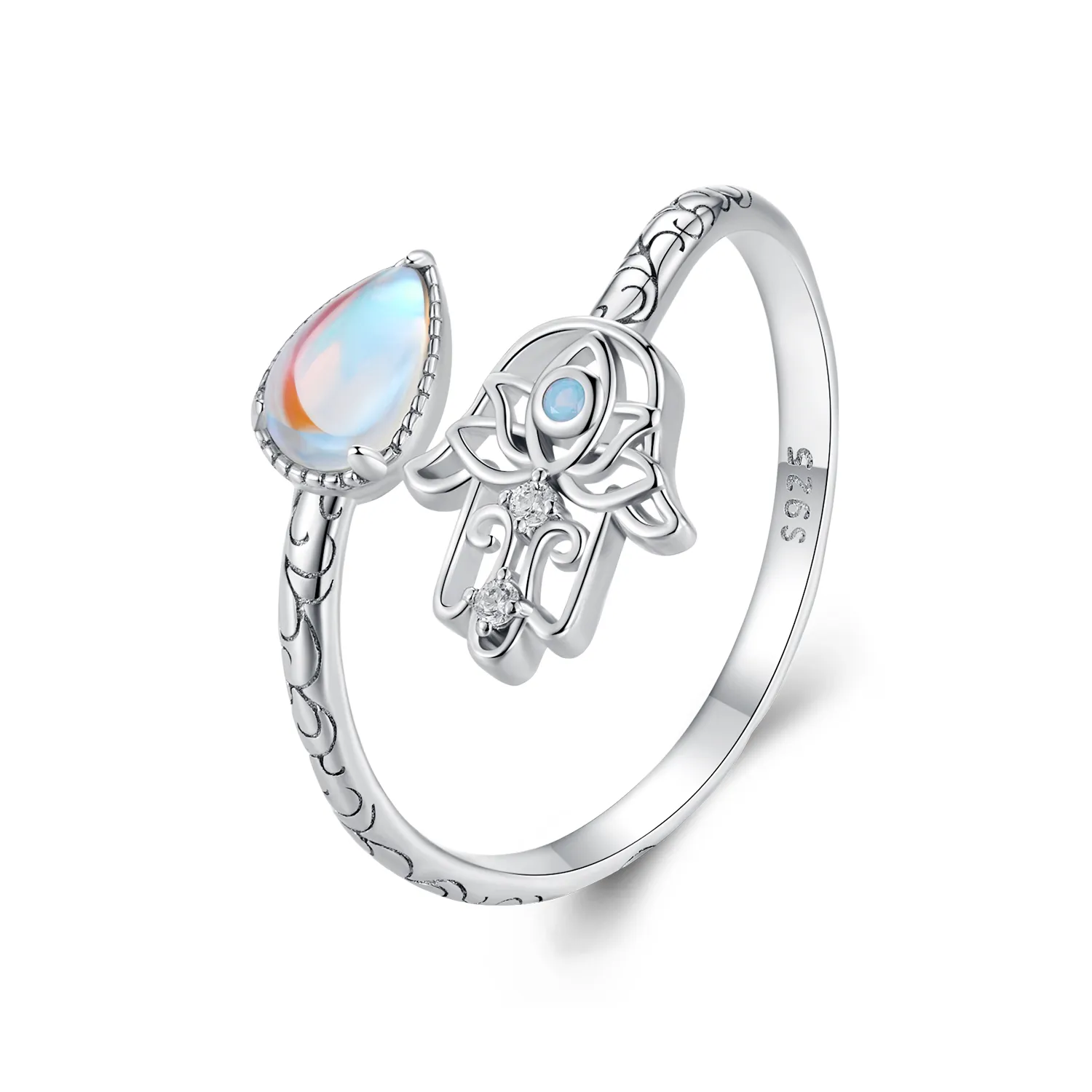 pandora style lucky hand ring bsr486 e