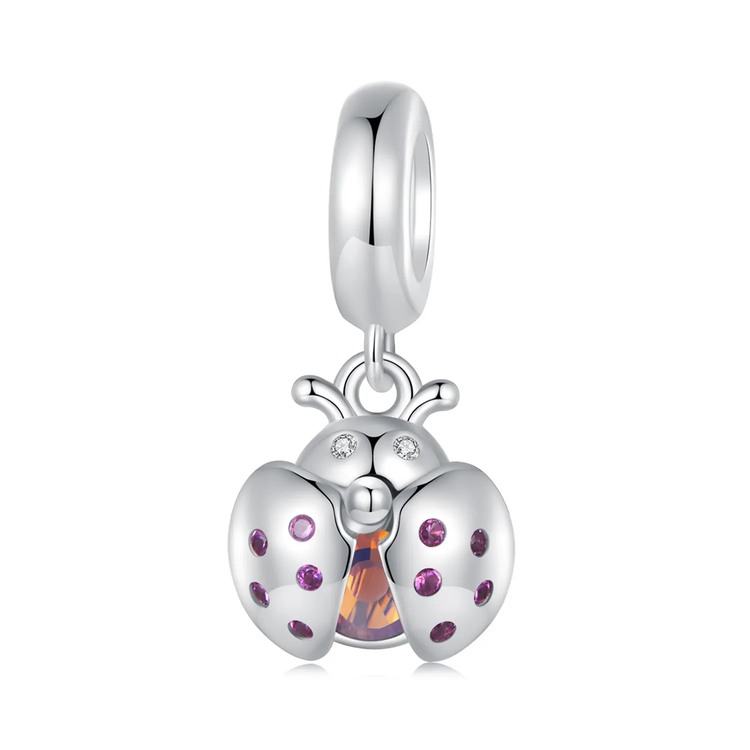 pandora style lucky ladybug dangle scc2613