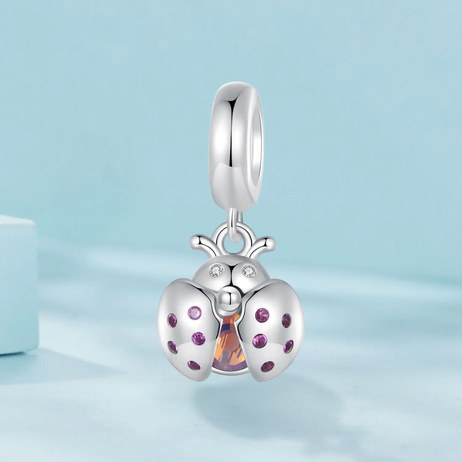 Pandora Style Lucky Ladybug Dangle - SCC2613