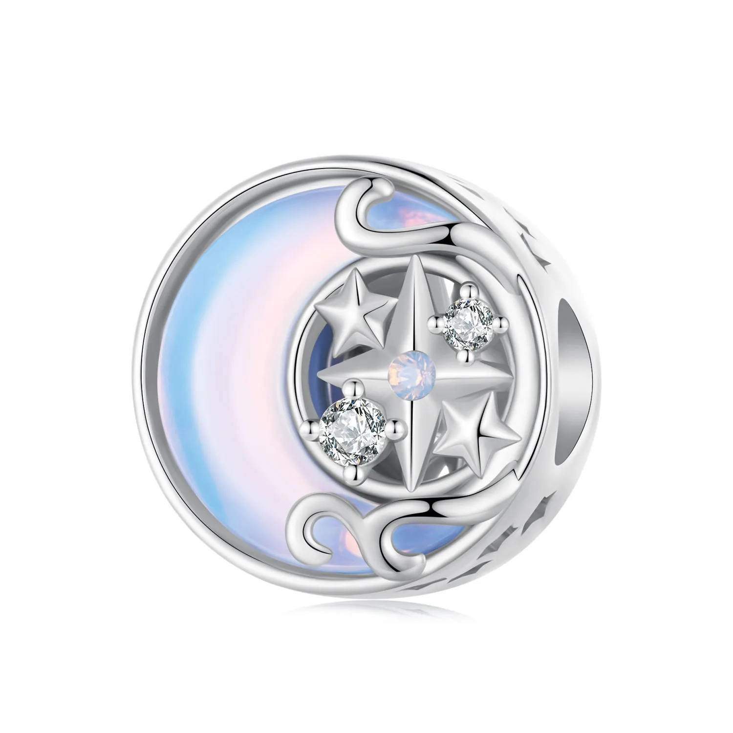 pandora style moon starburst charm bsc927