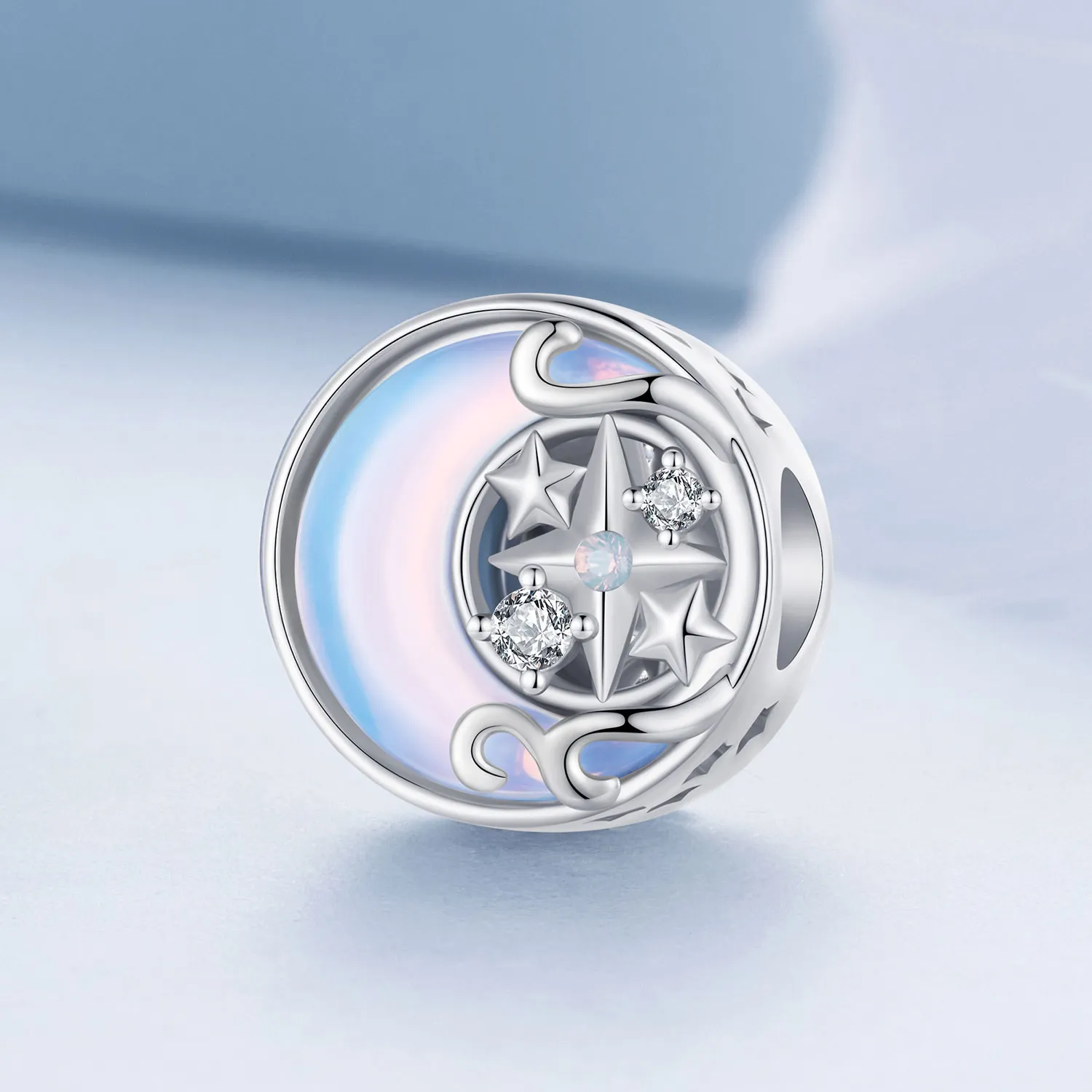 Pandora Style Moon Starburst Charm - BSC927