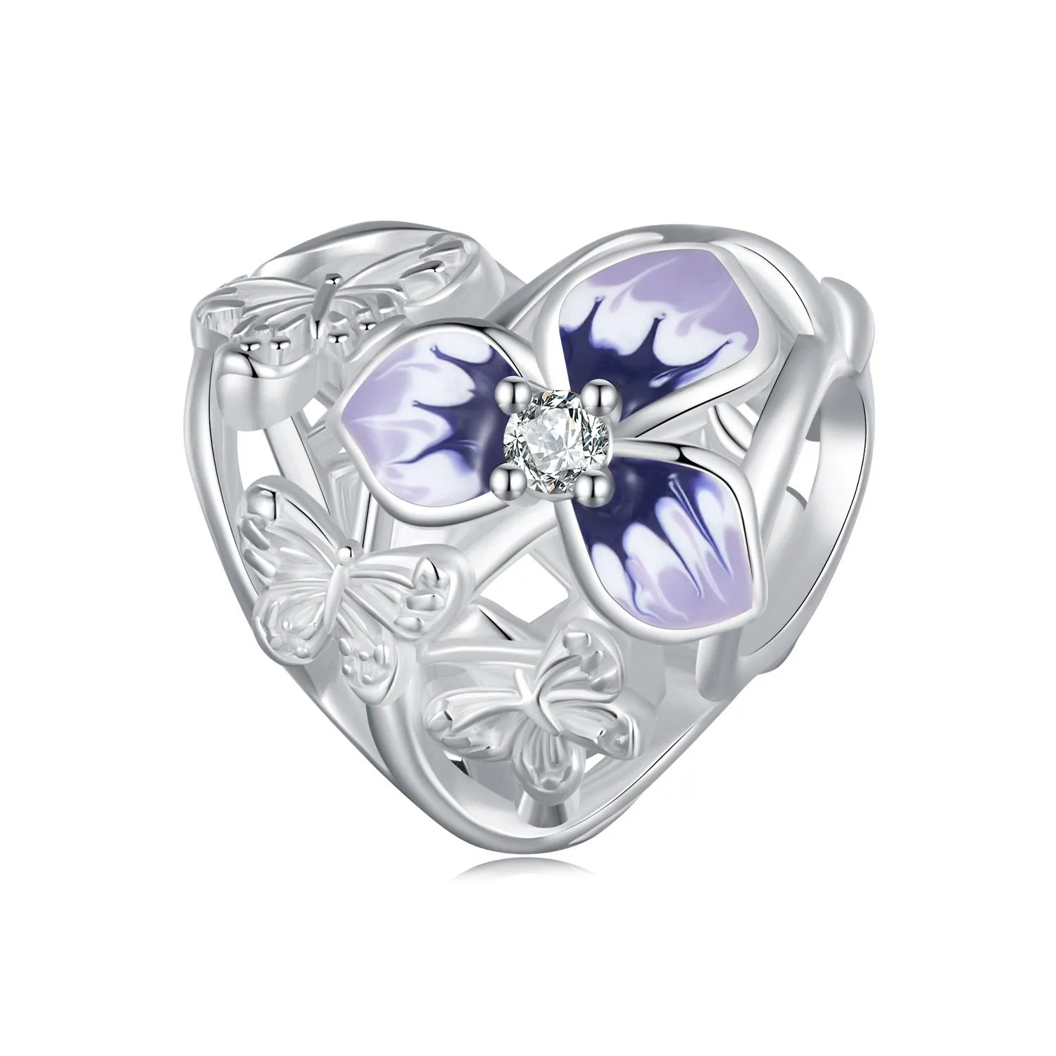 Pandora Style Pansy Charm - SCC2585