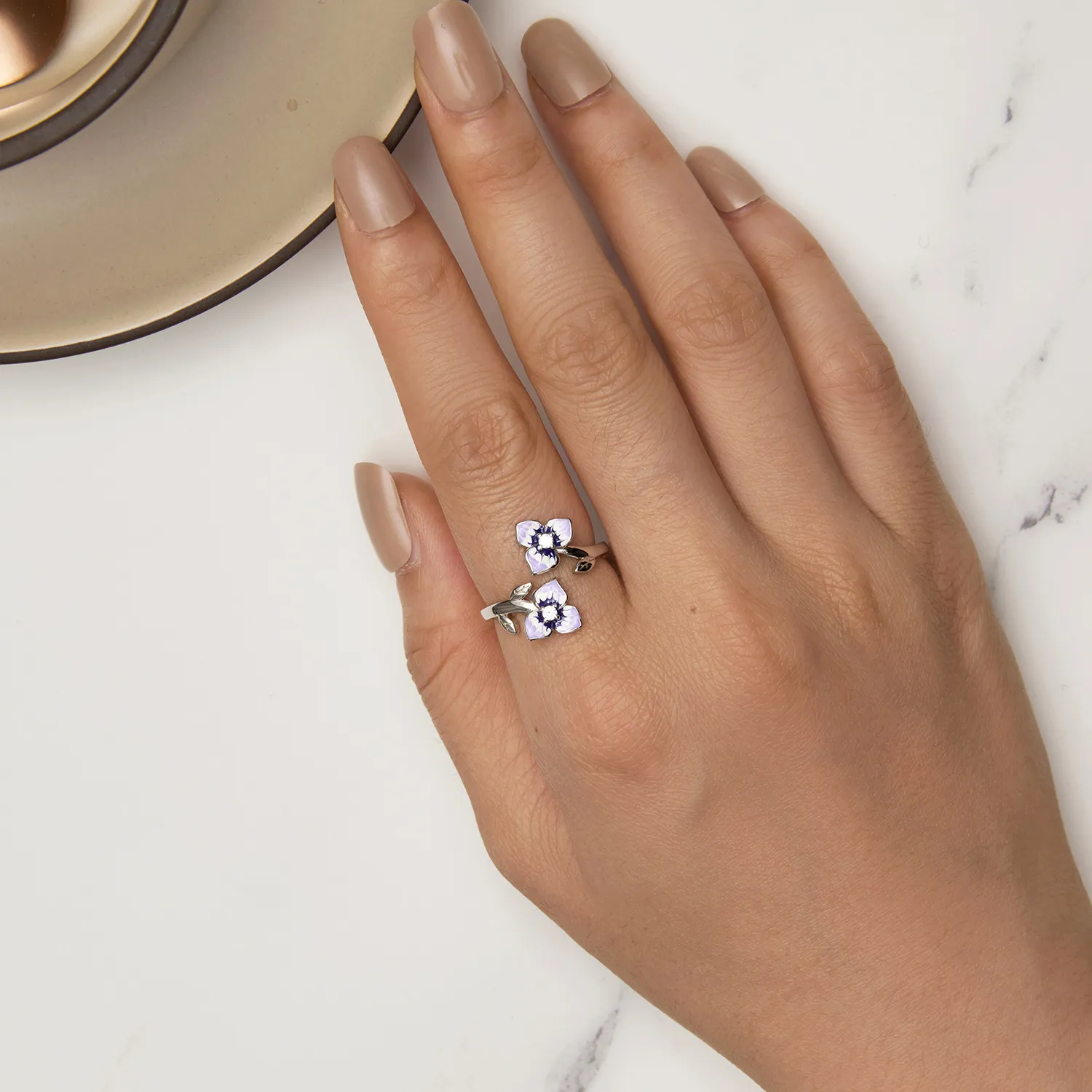 Pandora Style Pansy Ring - BSR451-E