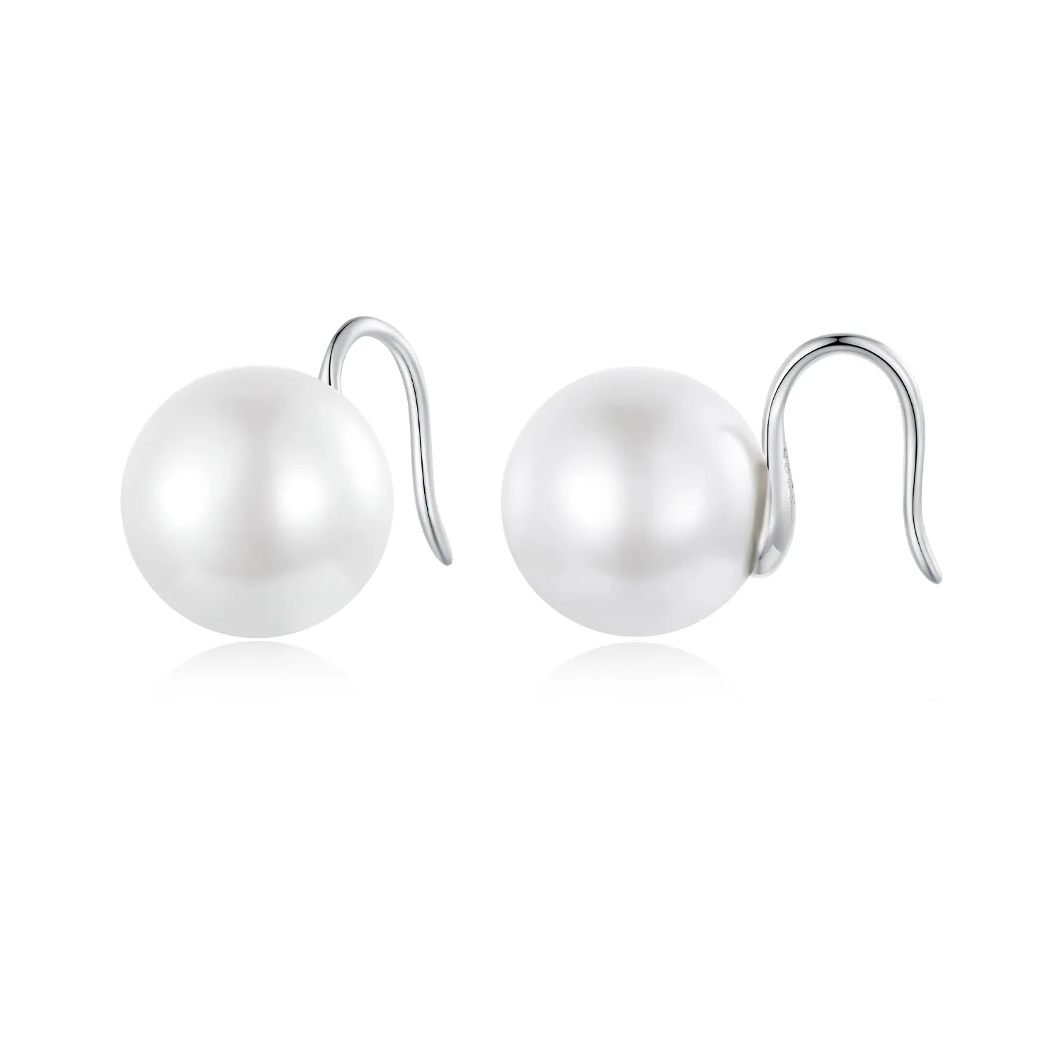 Pandora Style Pearl Stud Earrings - BSE857