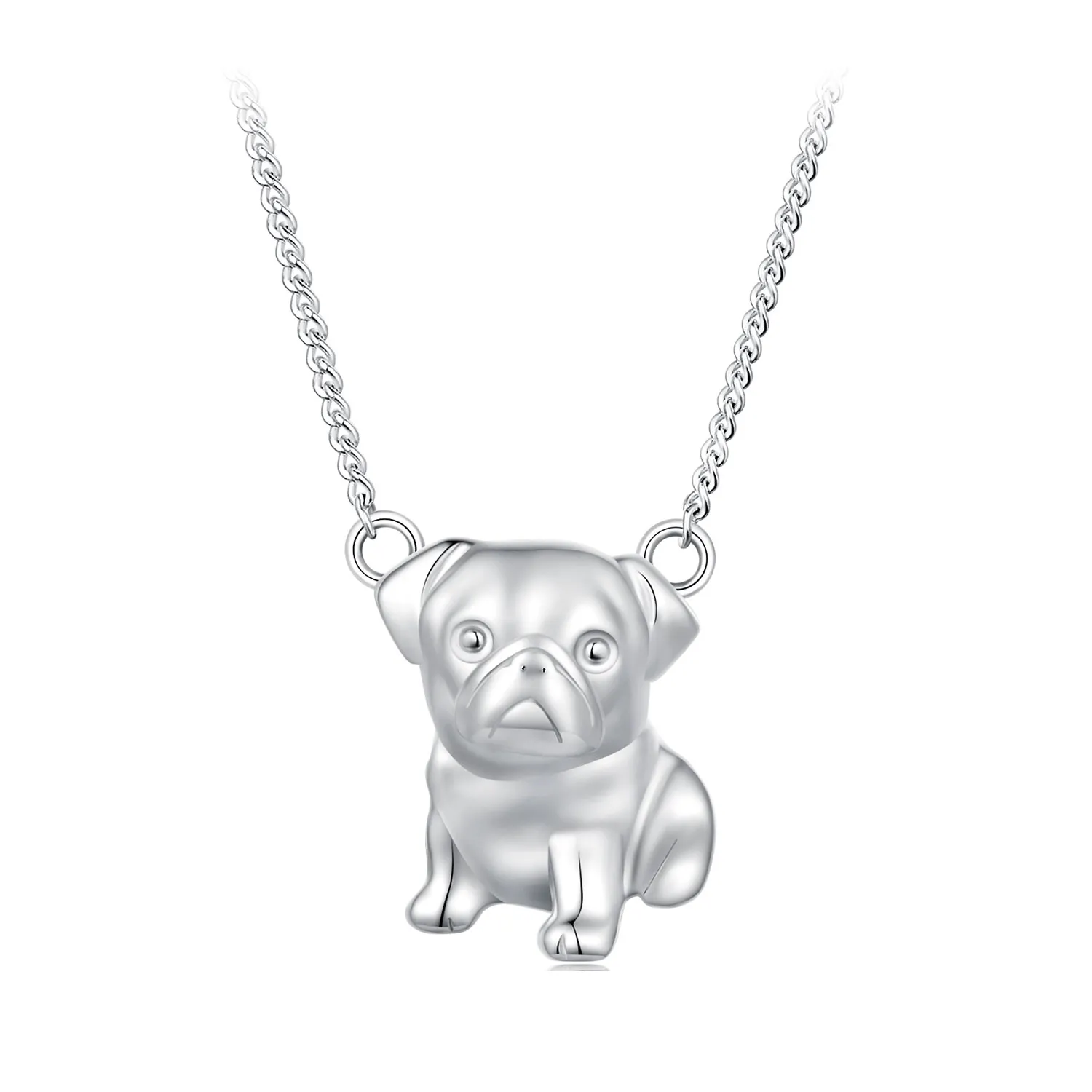 pandora style pug necklace bsn354