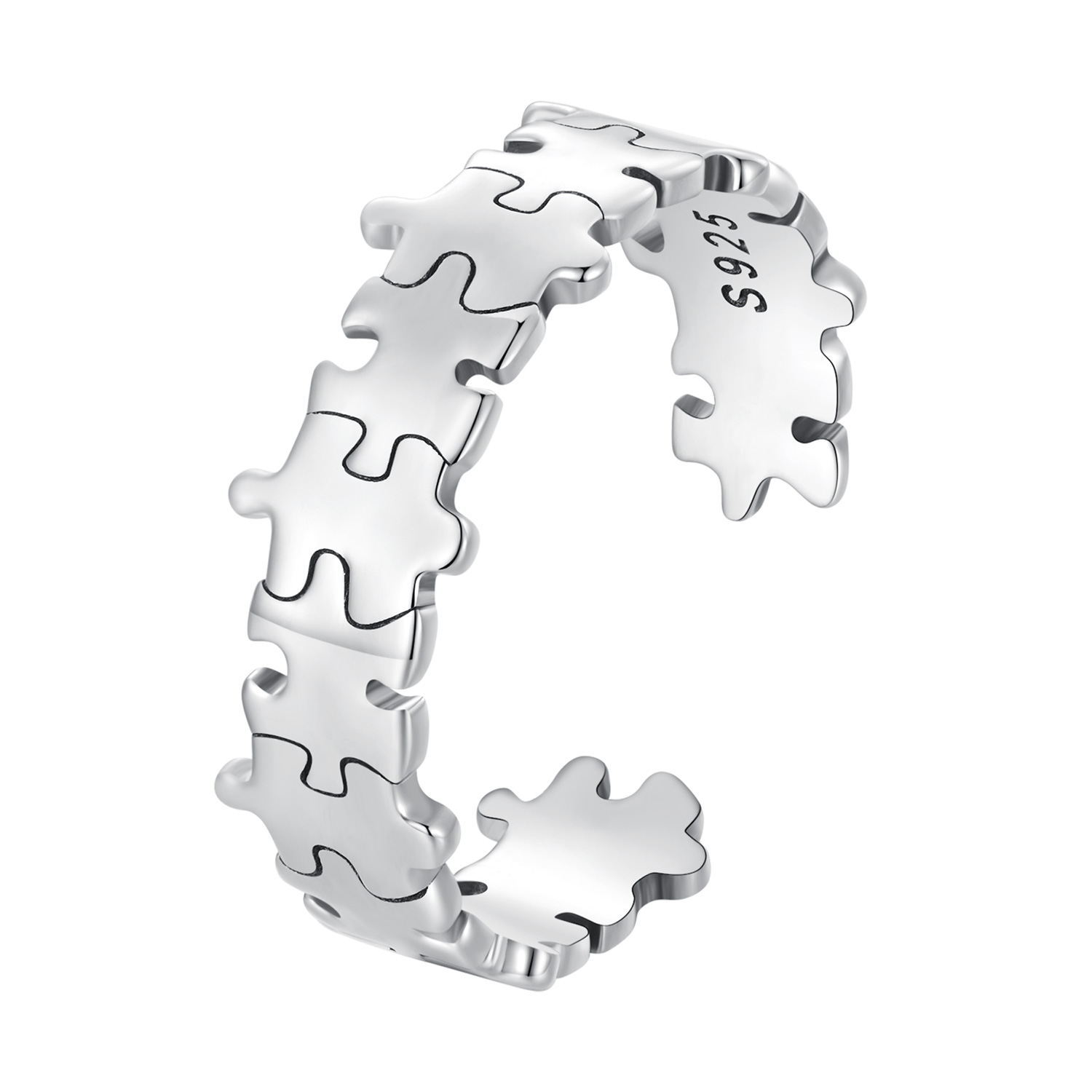 pandora style puzzle ring scr925