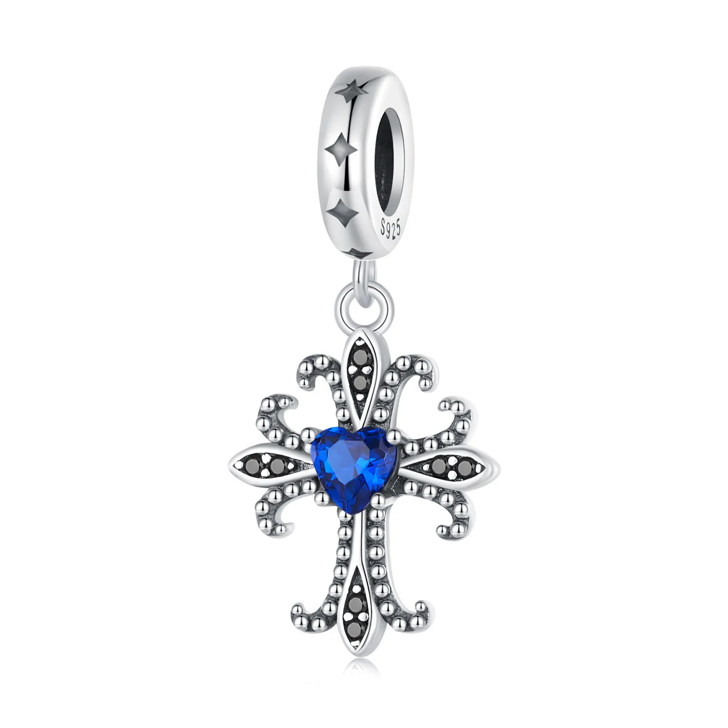 Pandora Style Retro Cross Dangle - SCC2643