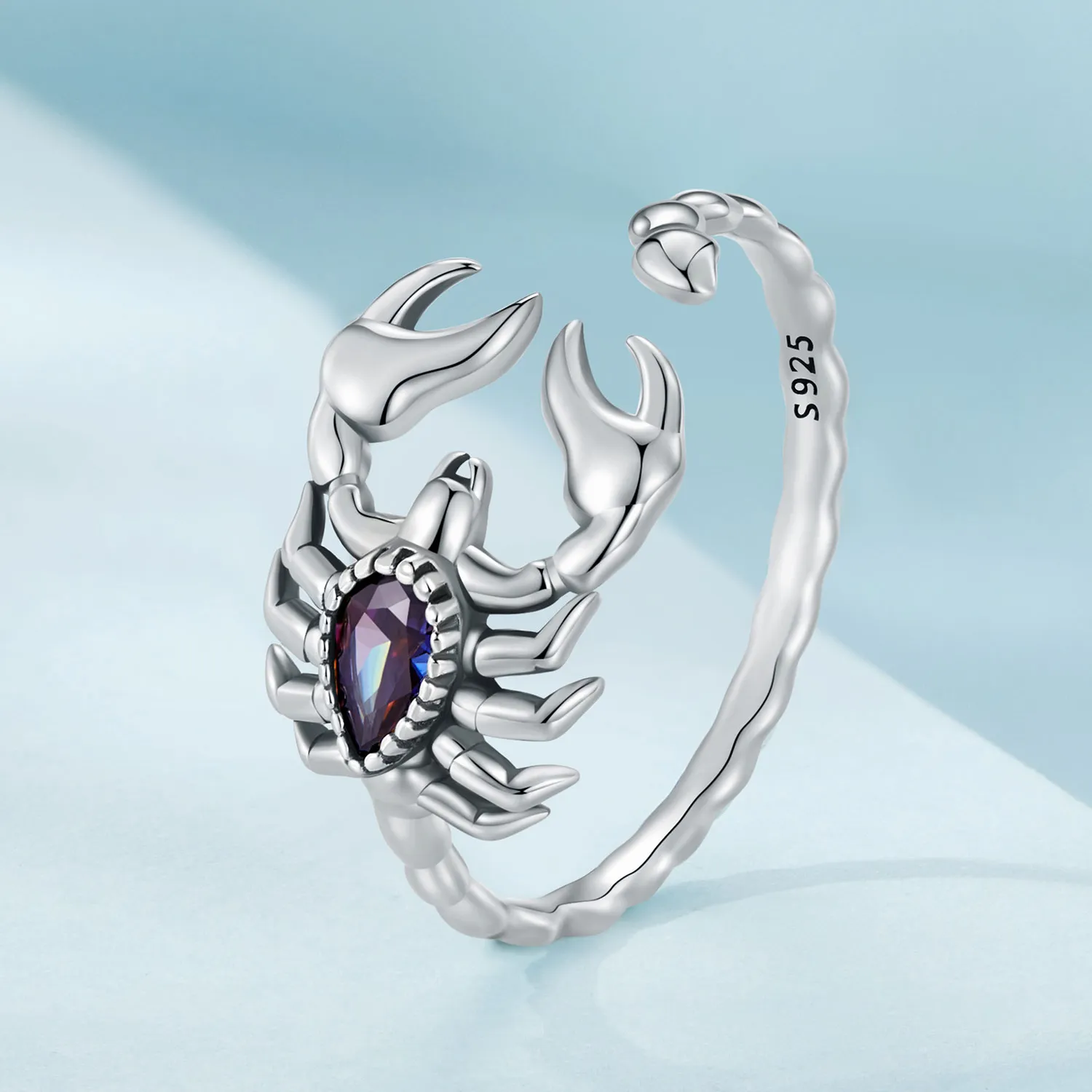 Pandora Style Retro Scorpion Open Ring - SCR974-E