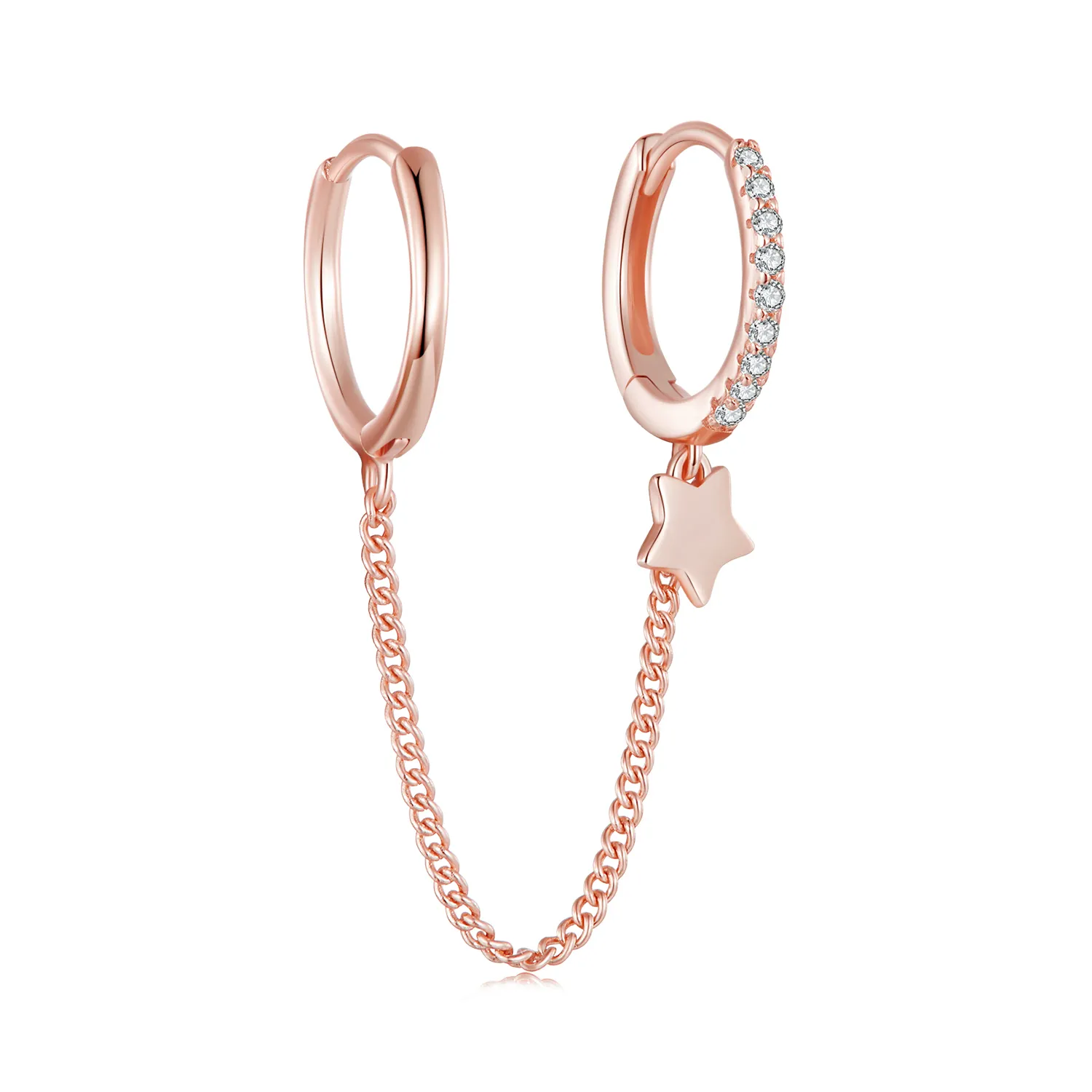 Pandora Style Rose Gold Astropath Safe Chain - SCE914-C