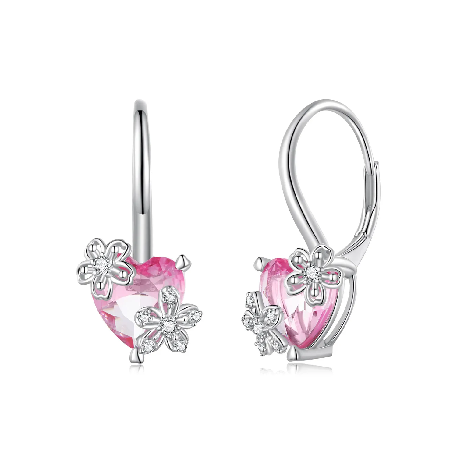 Pandora Style Sakura Hoop Earrings - BSE866