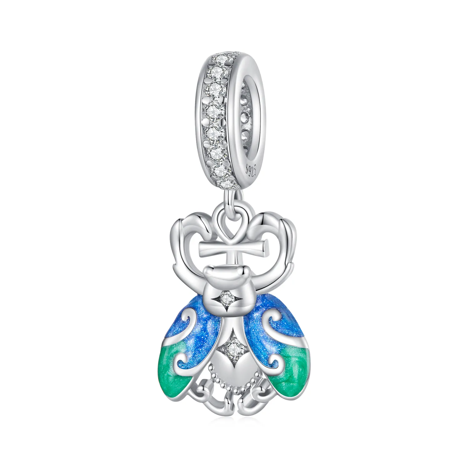 Pandora Style Scarab Dangle - BSC881