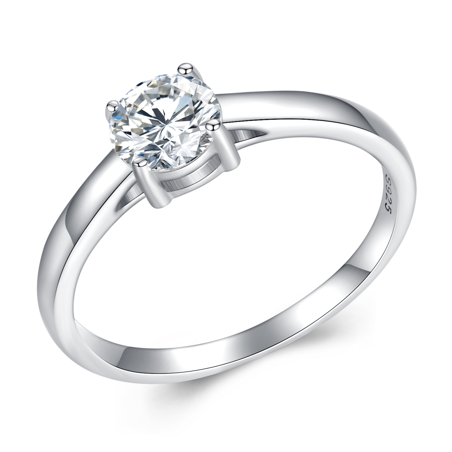 pandora style shining moissanite ring comes with one certificate msr005