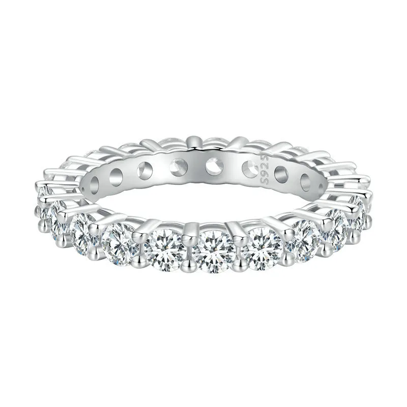 Pandora Style Shining Moissanite Ring (comes with One Certificate) - MSR020