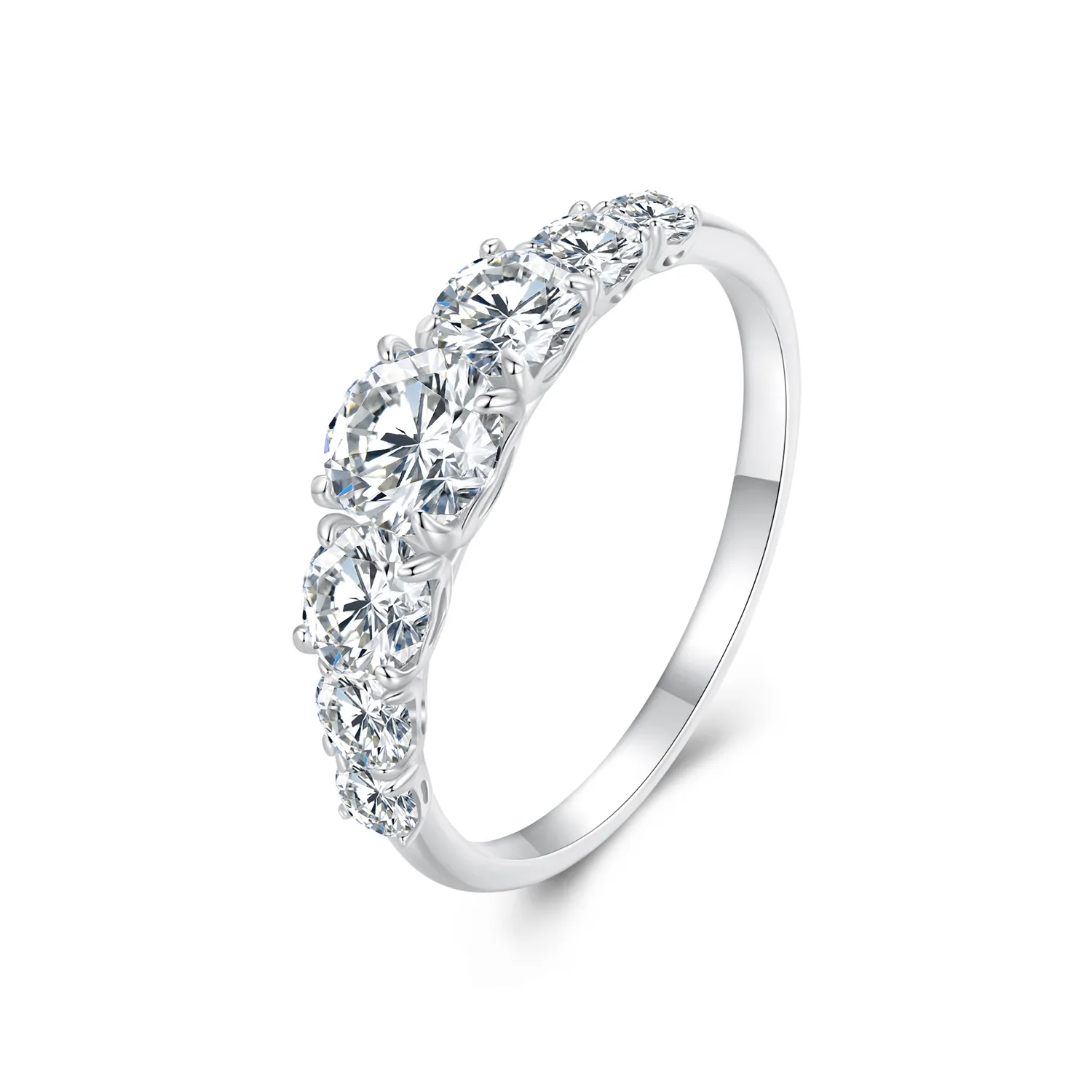 Pandora Style Shining Moissanite Ring (One Certificate) - MSR037