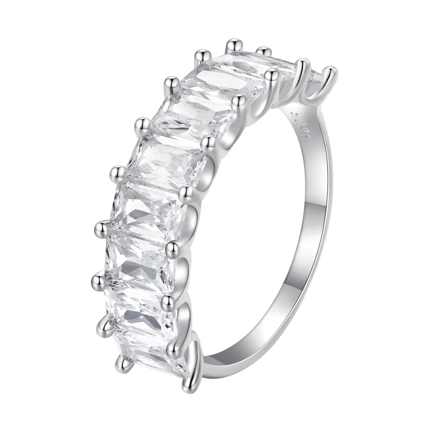 pandora style shiny zircon ring bsr409