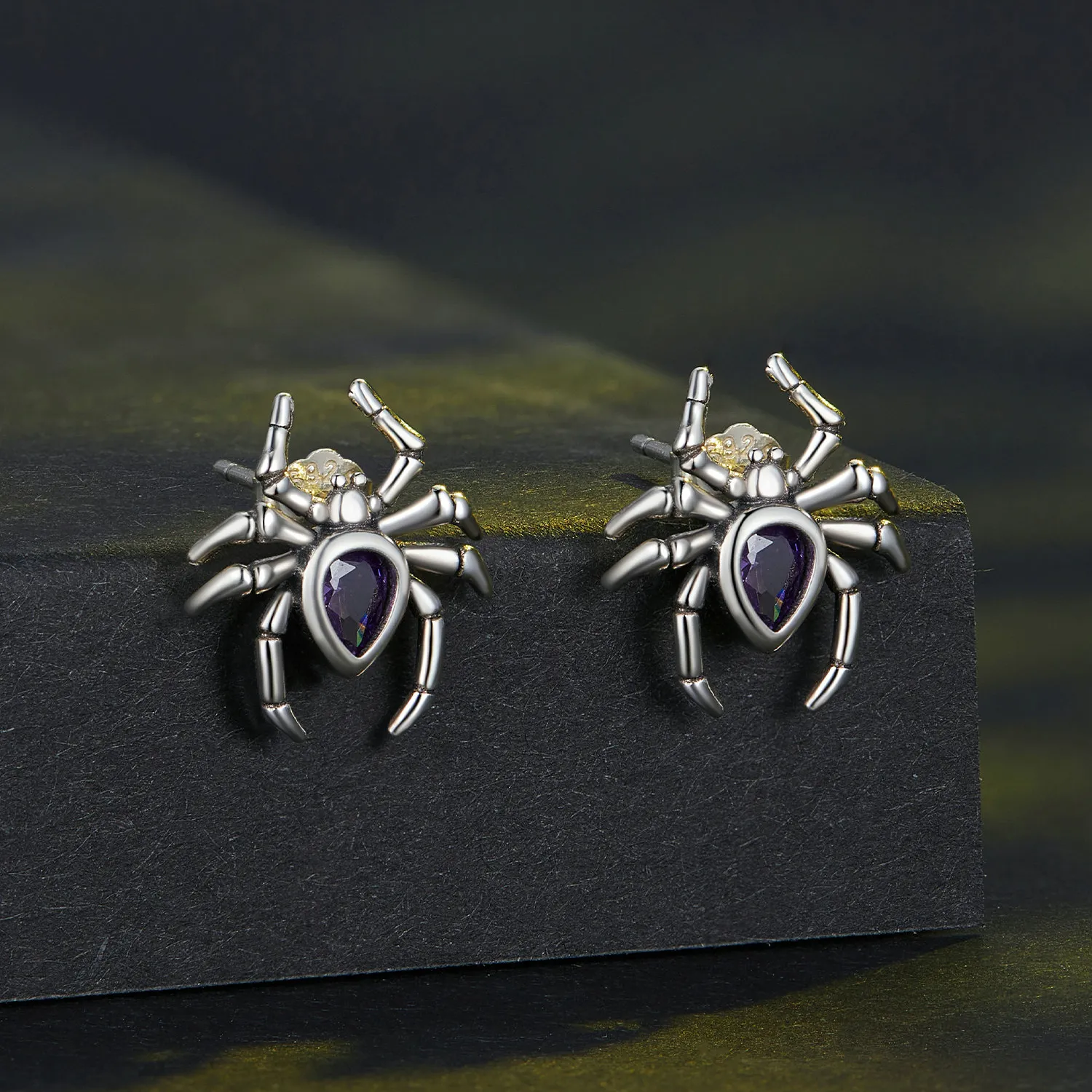 Pandora Style Spider Studs Earrings - BSE891