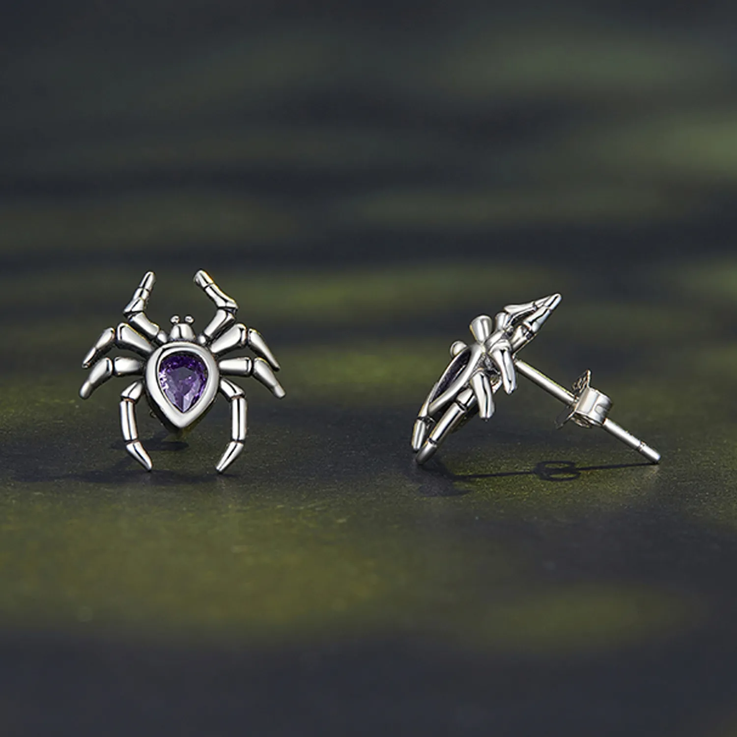 Pandora Style Spider Studs Earrings - BSE891